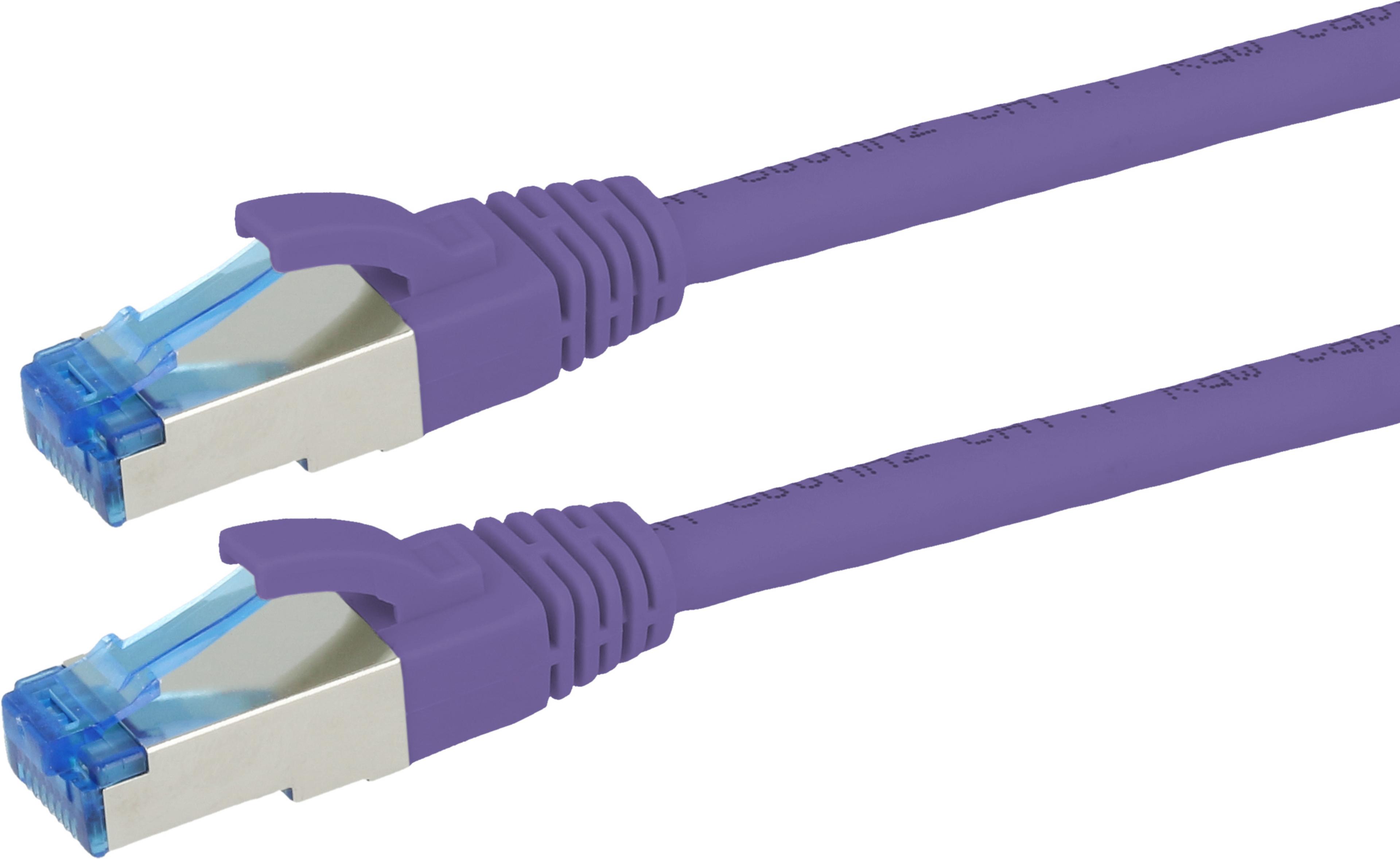 Patch Cable RJ45 S/FTP Cat6a 3m Purp.