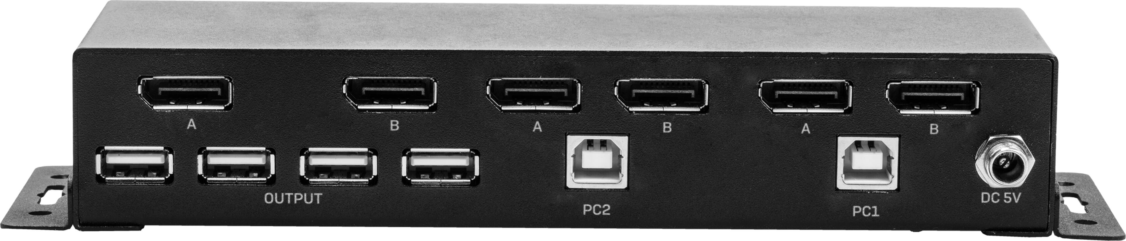 LINDY KVM Switch DP DualHead 2-port