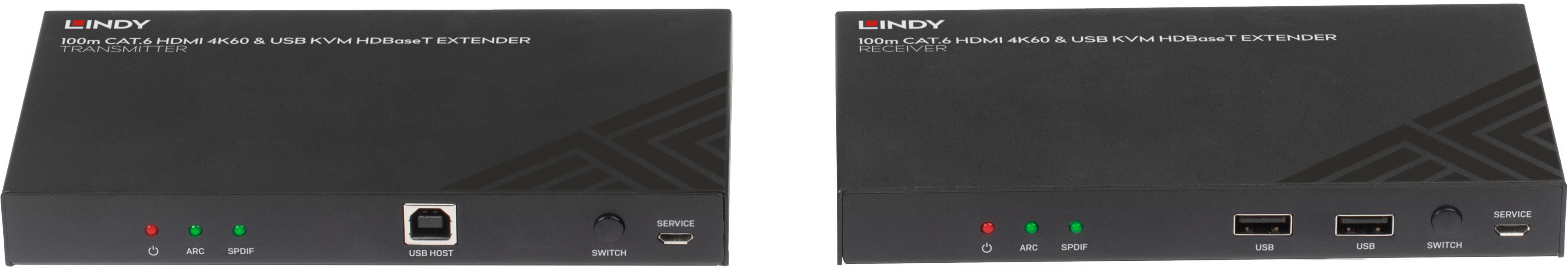 Extension KVM LINDY HDMI & IR Cat6 100 m