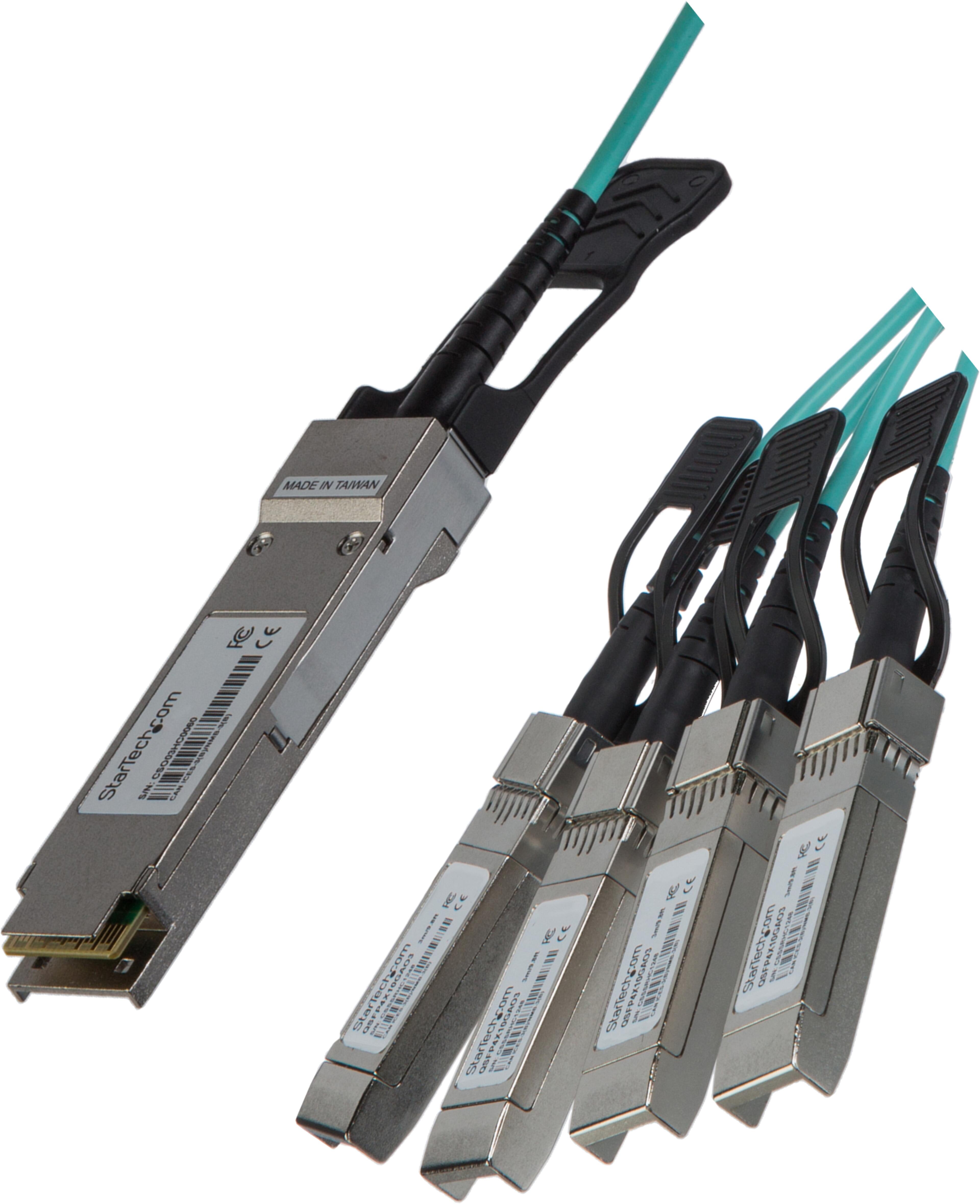 Cable QSFP+/m - 4x SFP+/m 3m