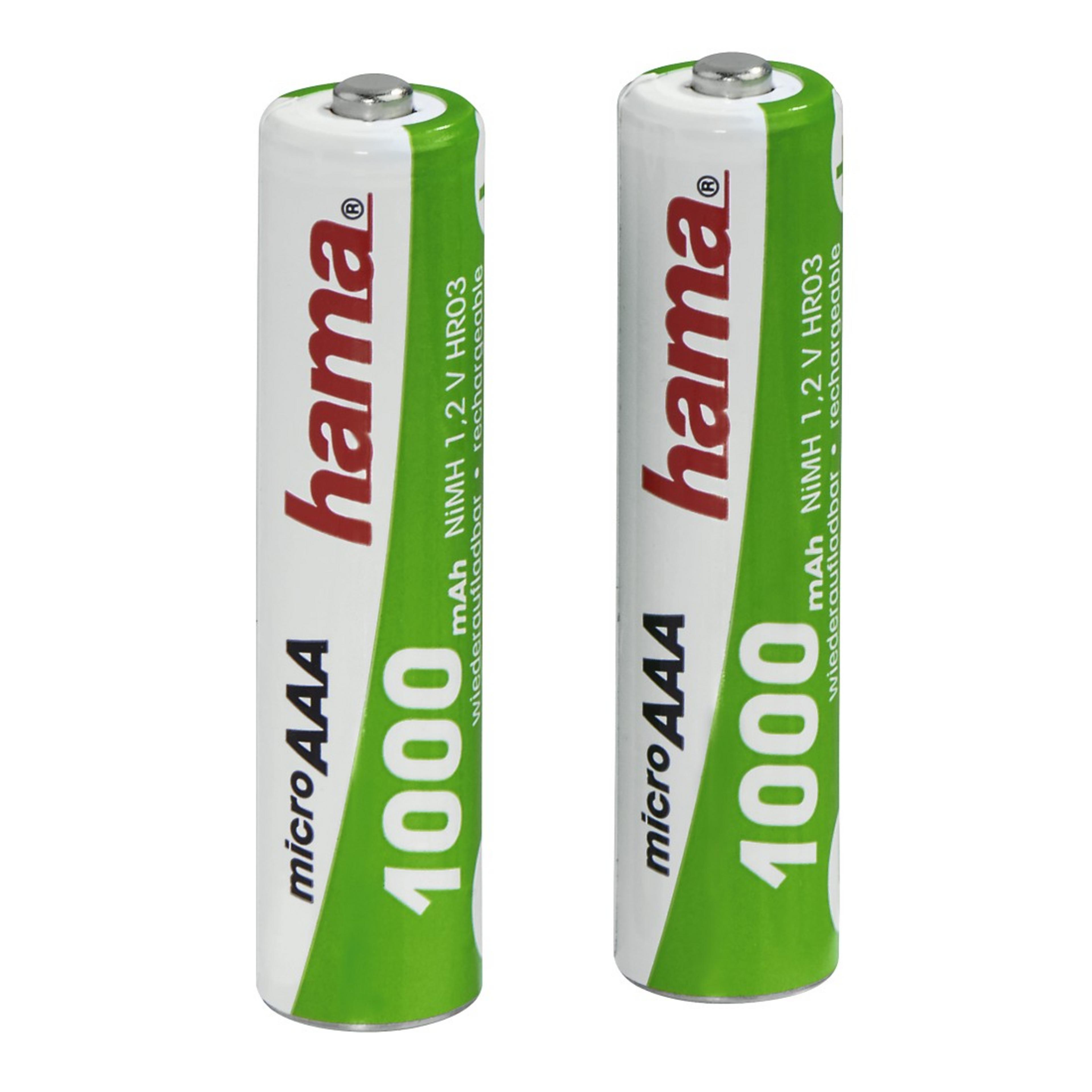 Hama AAA 1000 mAh NiMH Batteries 2 pcs.
