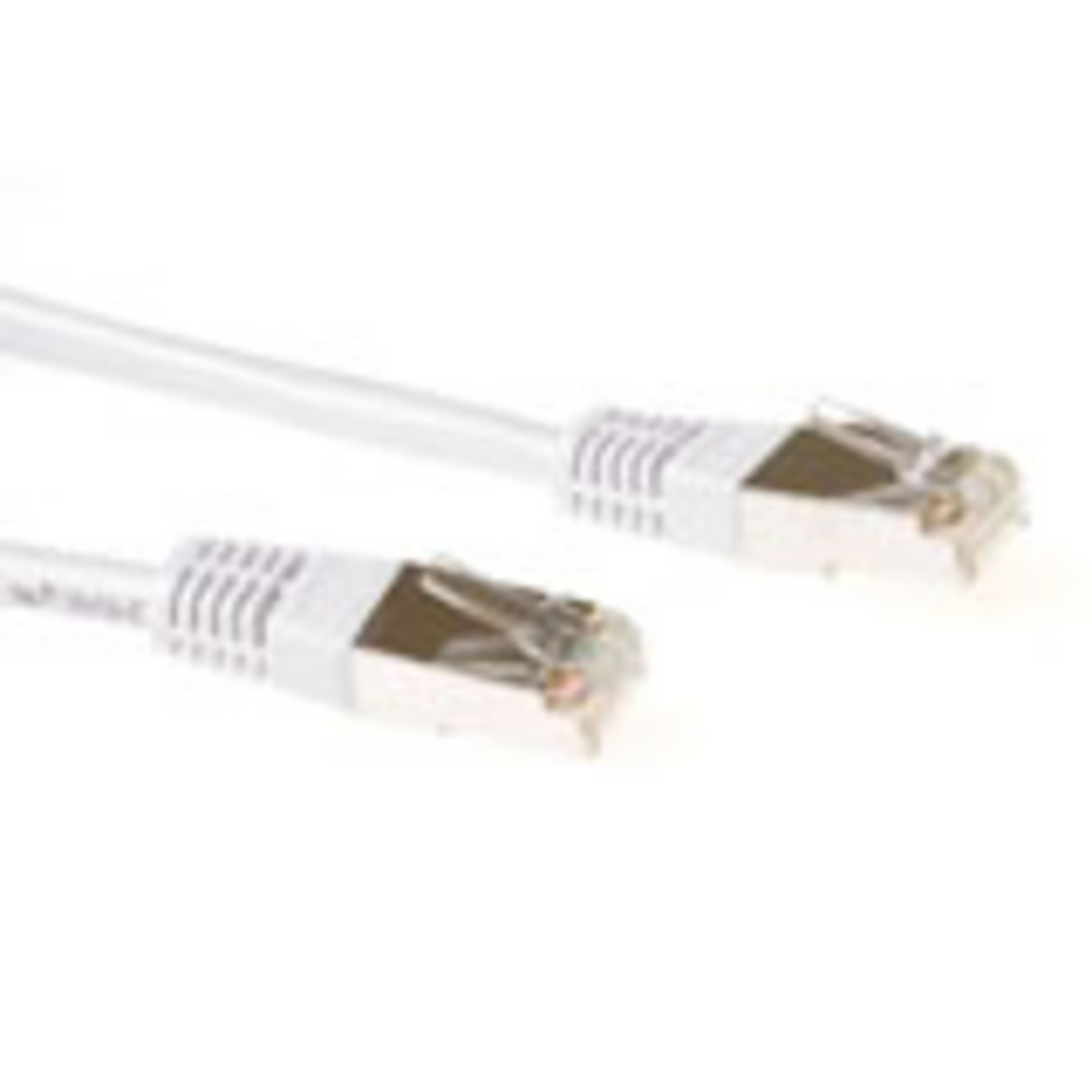 Patch Cable RJ45 S/FTP Cat6a 3m WHT PiMF