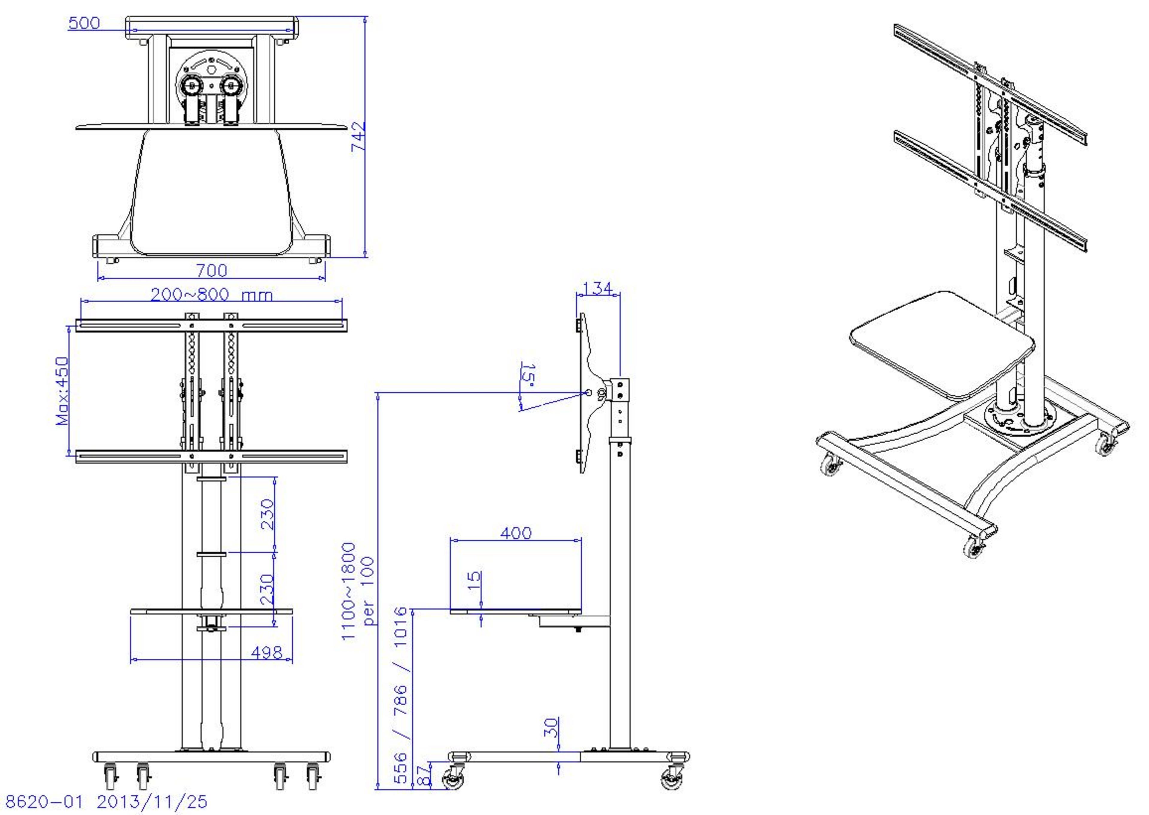 ARTICONA LCD/TV Maxi Trolley