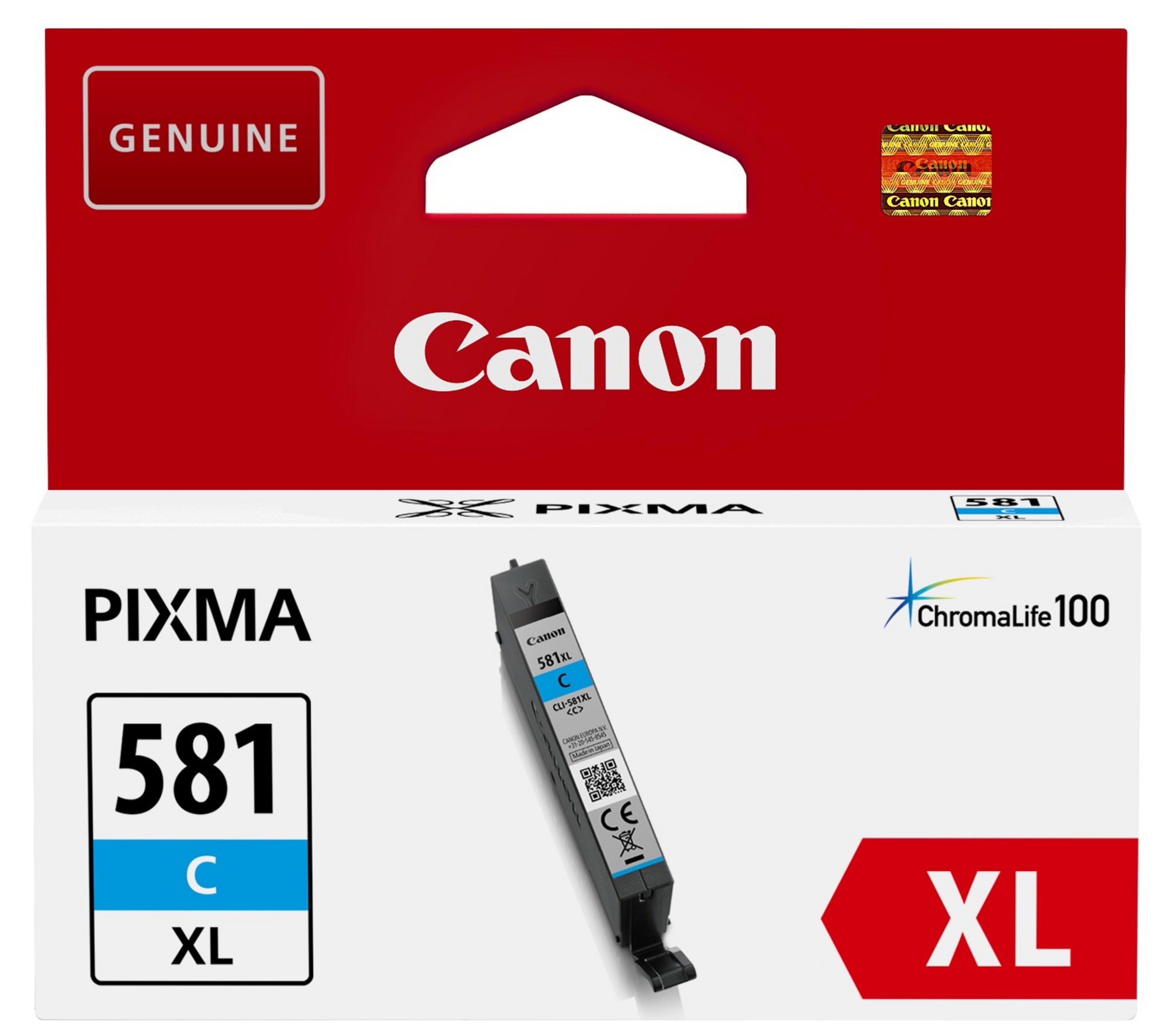 Tinta CLI-581XL C Canon, cian