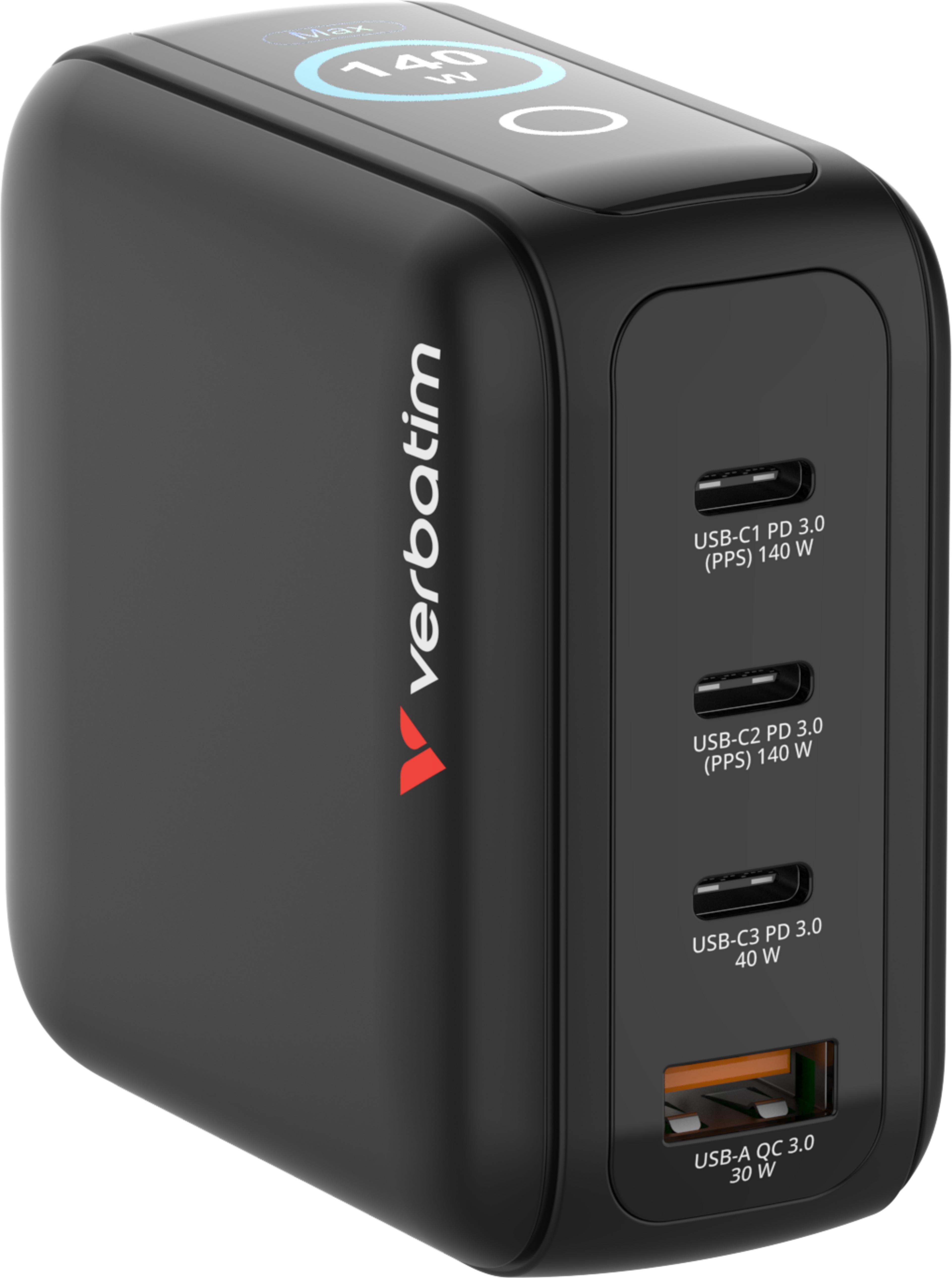 Verbatim 4-port GaN Wall Charger 140W