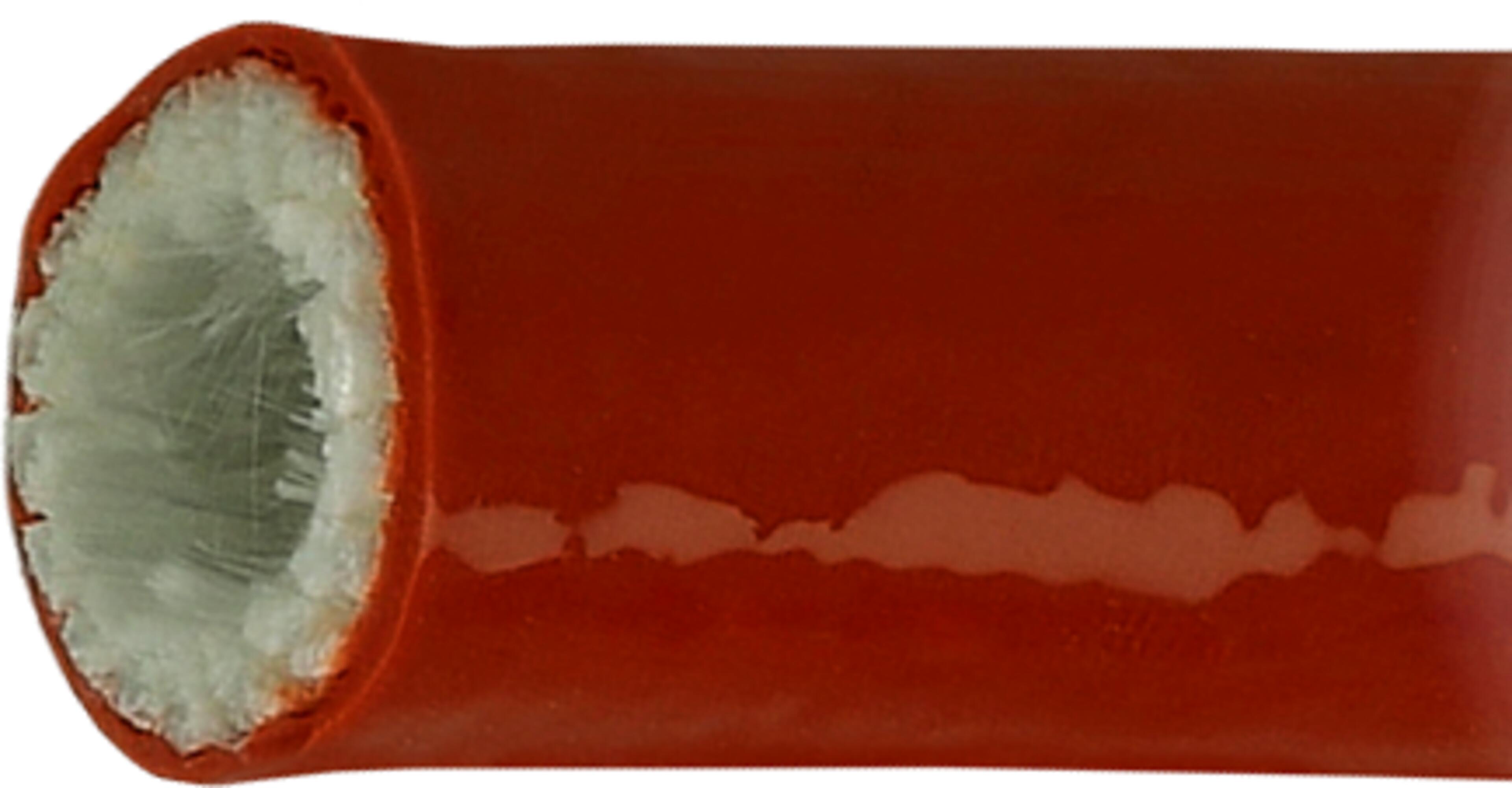 Feuerfester Schutzschlauch rot 10 m