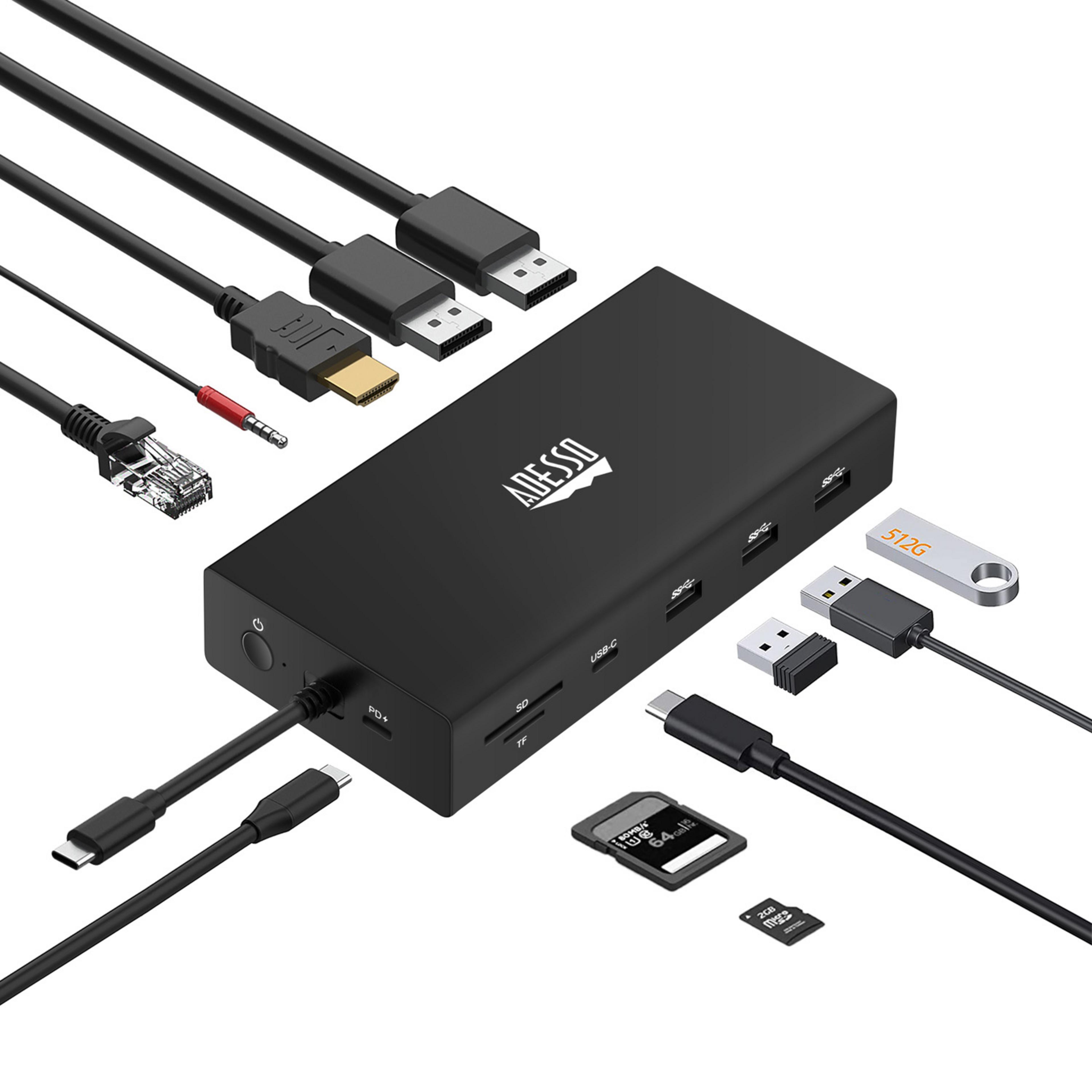 Adesso 12 in 1 USB-C Multiport Docking