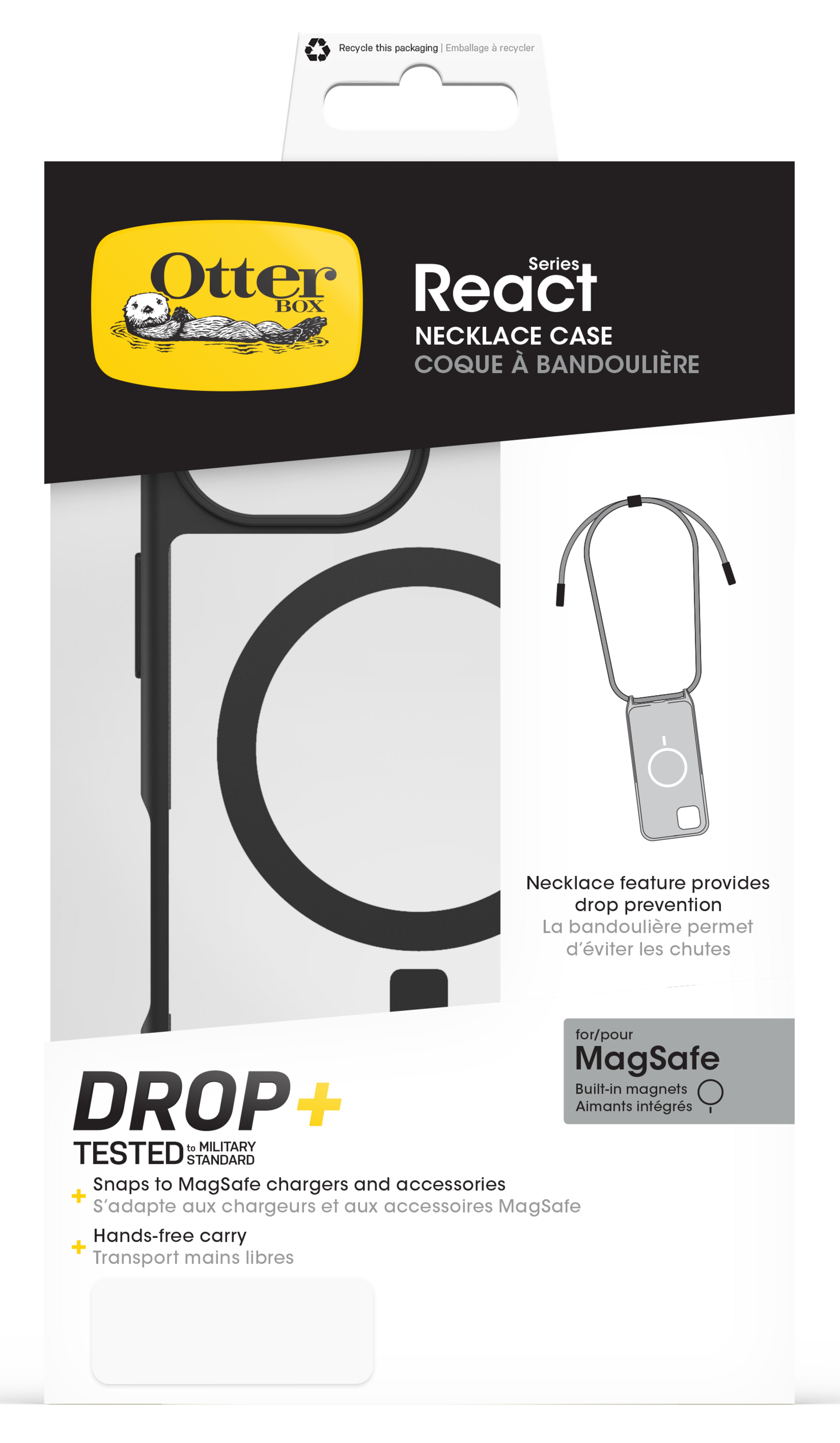 Etui OtterBox React iPhone 16 Necklace