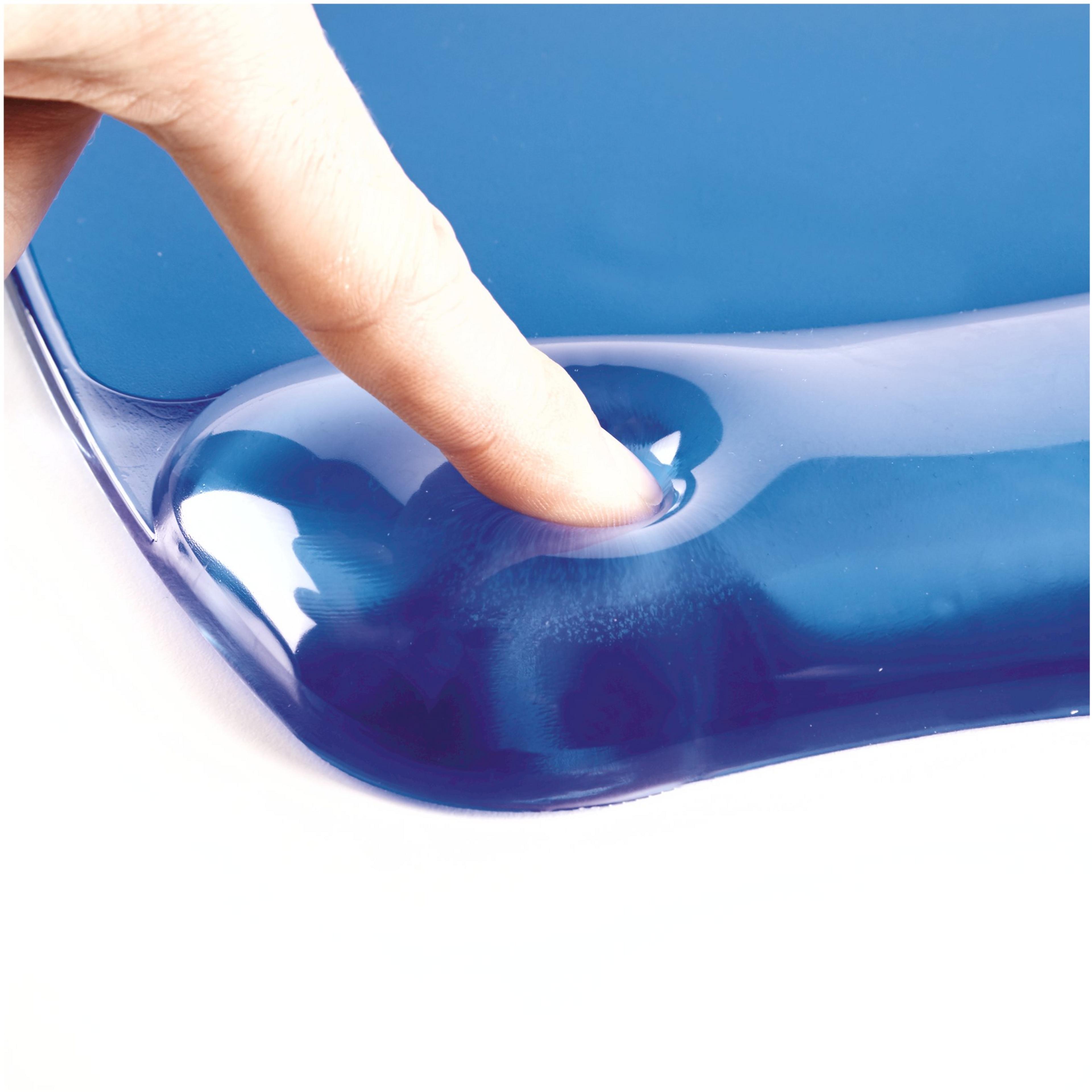 Fellowes Mouse Pad w/ Gel Wrist Rest Blu