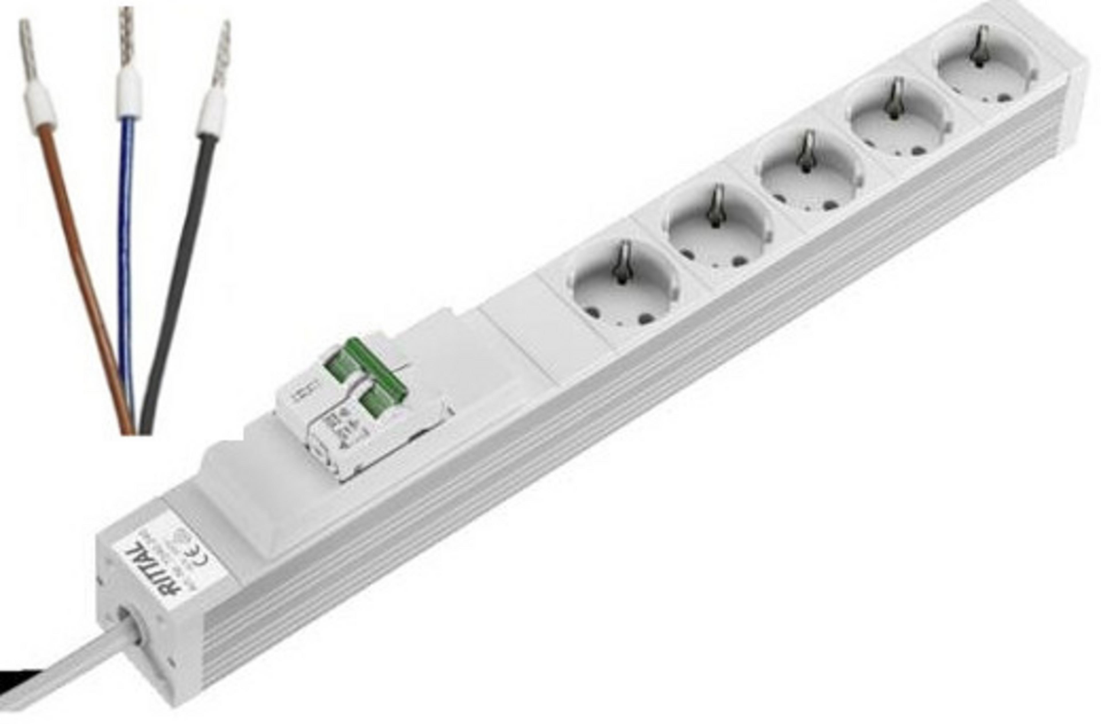 Rittal Steckdosenleiste 5fach, Schuko