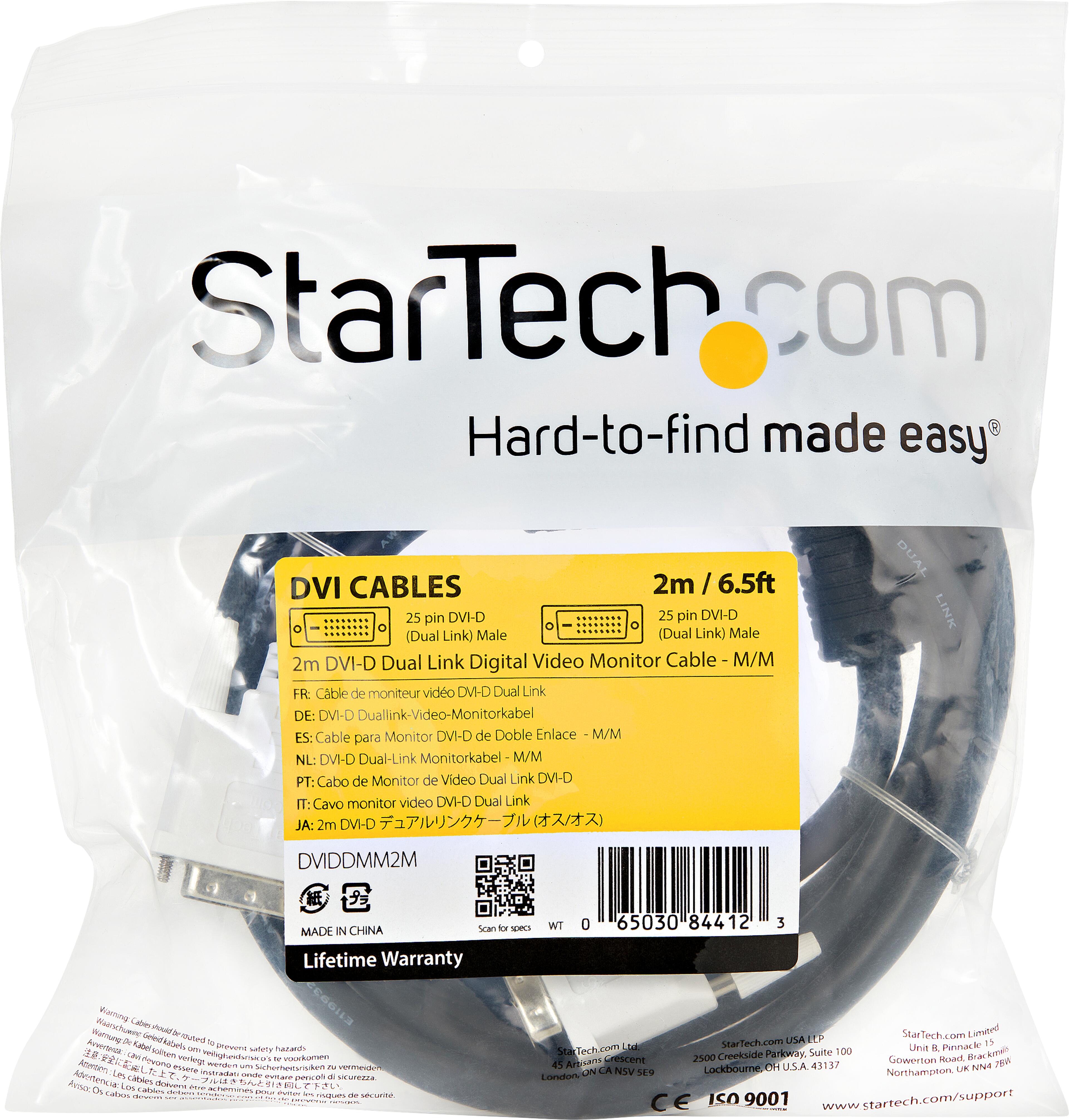 StarTech DVI-D Kabel DualLink 2 m