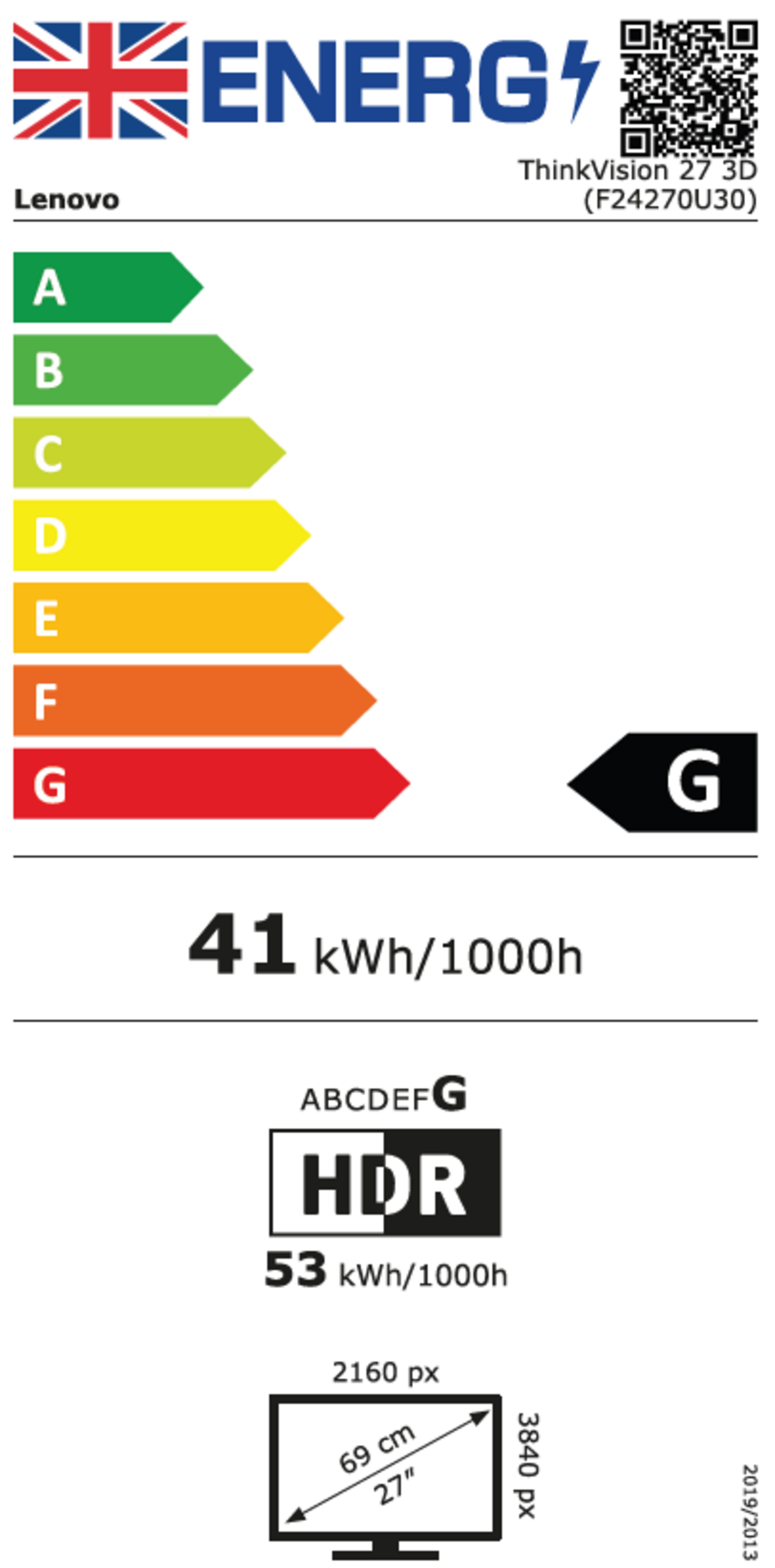 Lenovo ThinkVision 27 3D Monitor
