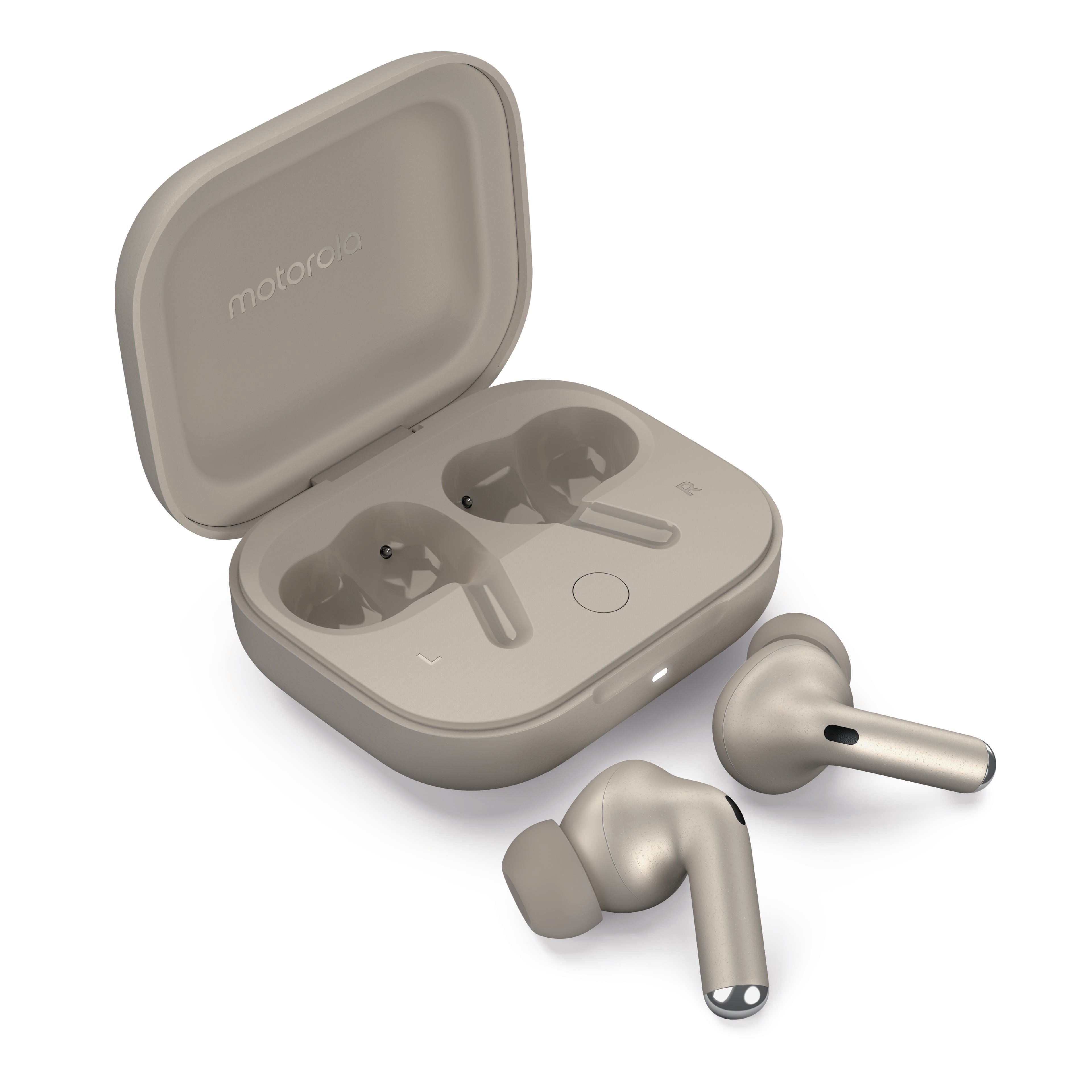 Motorola moto buds+ beach sand