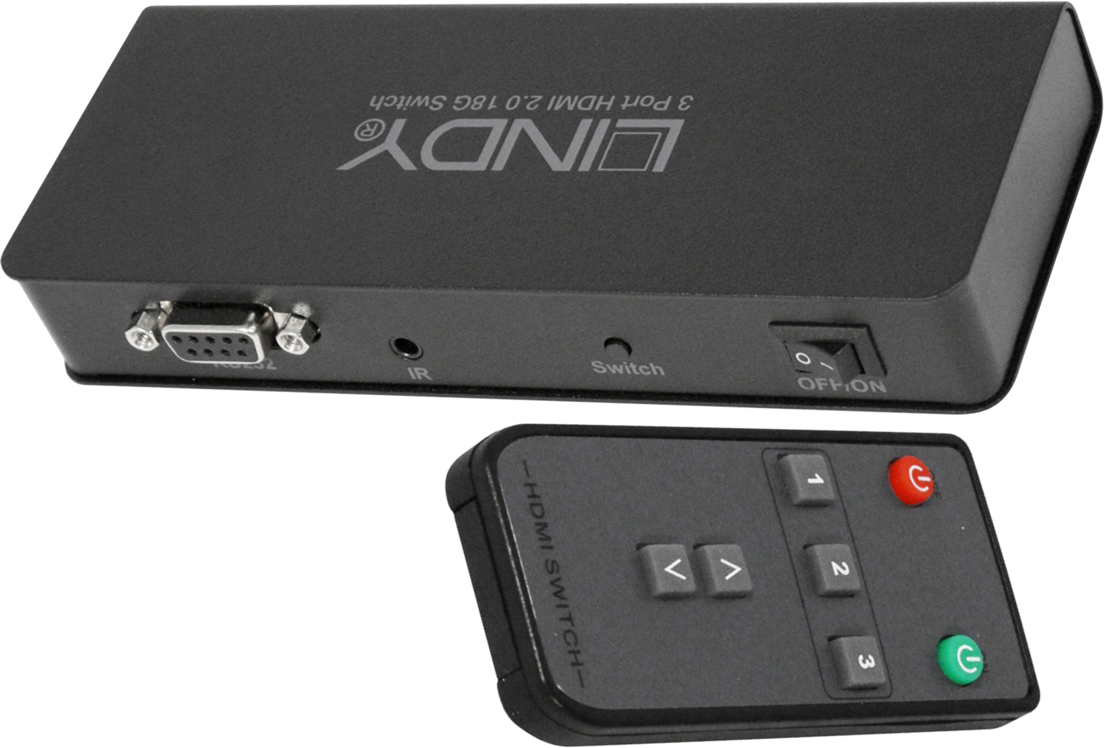 Selector LINDY 3:1 HDMI