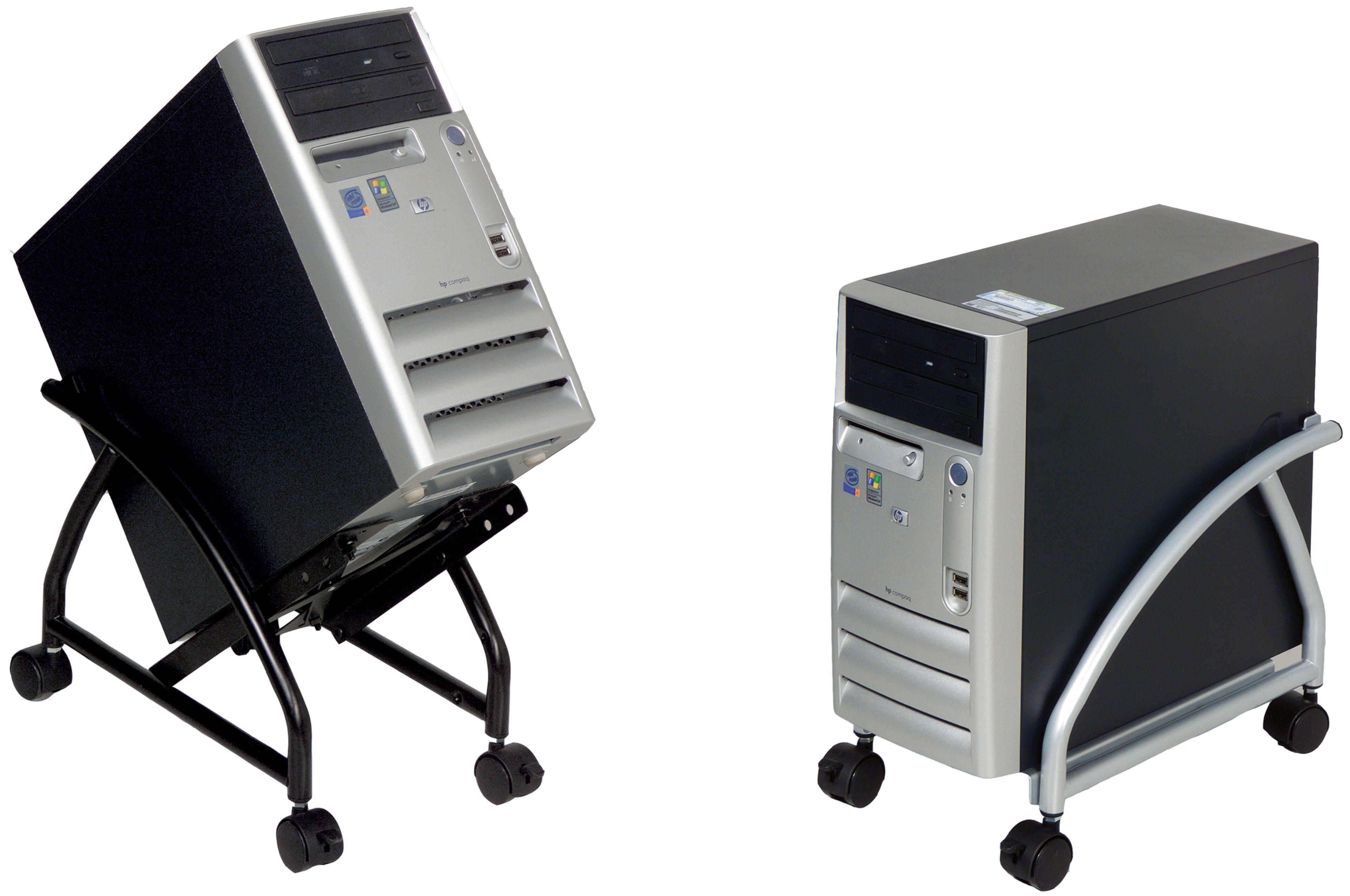 Dataflex Mobile PC Cart, Silver