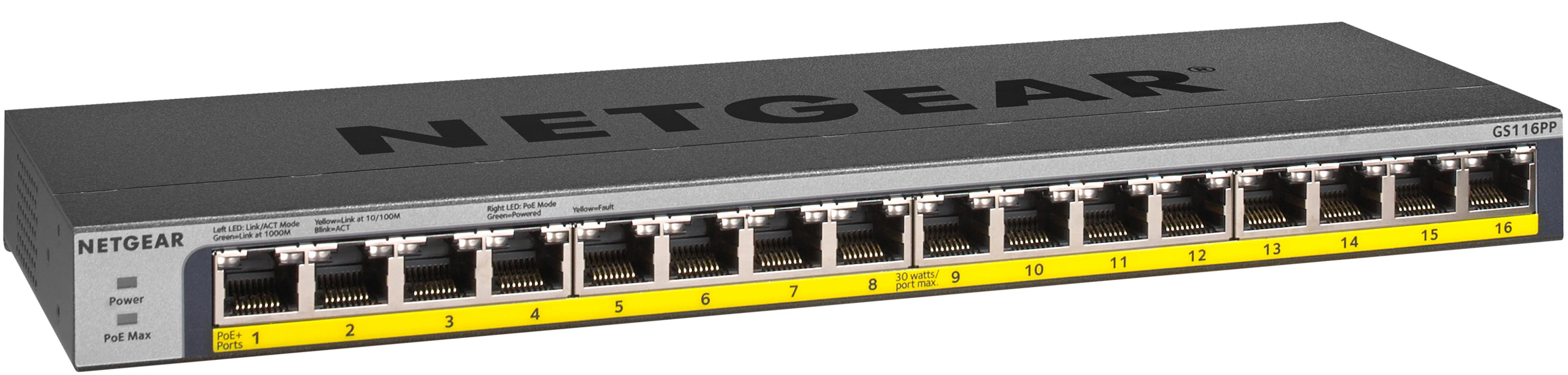NETGEAR GS116PP PoE Switch
