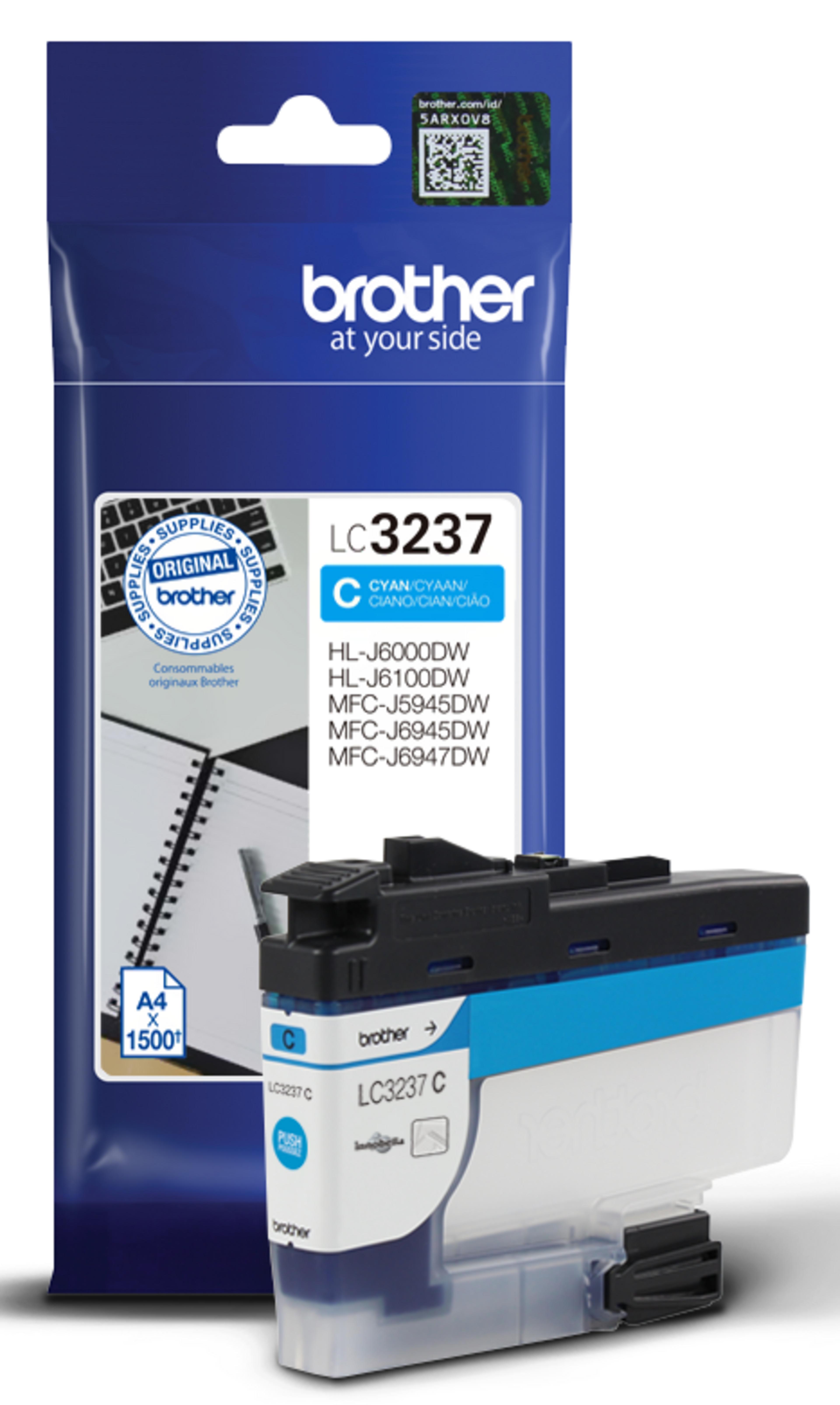 Brother LC-3237C Tinte cyan