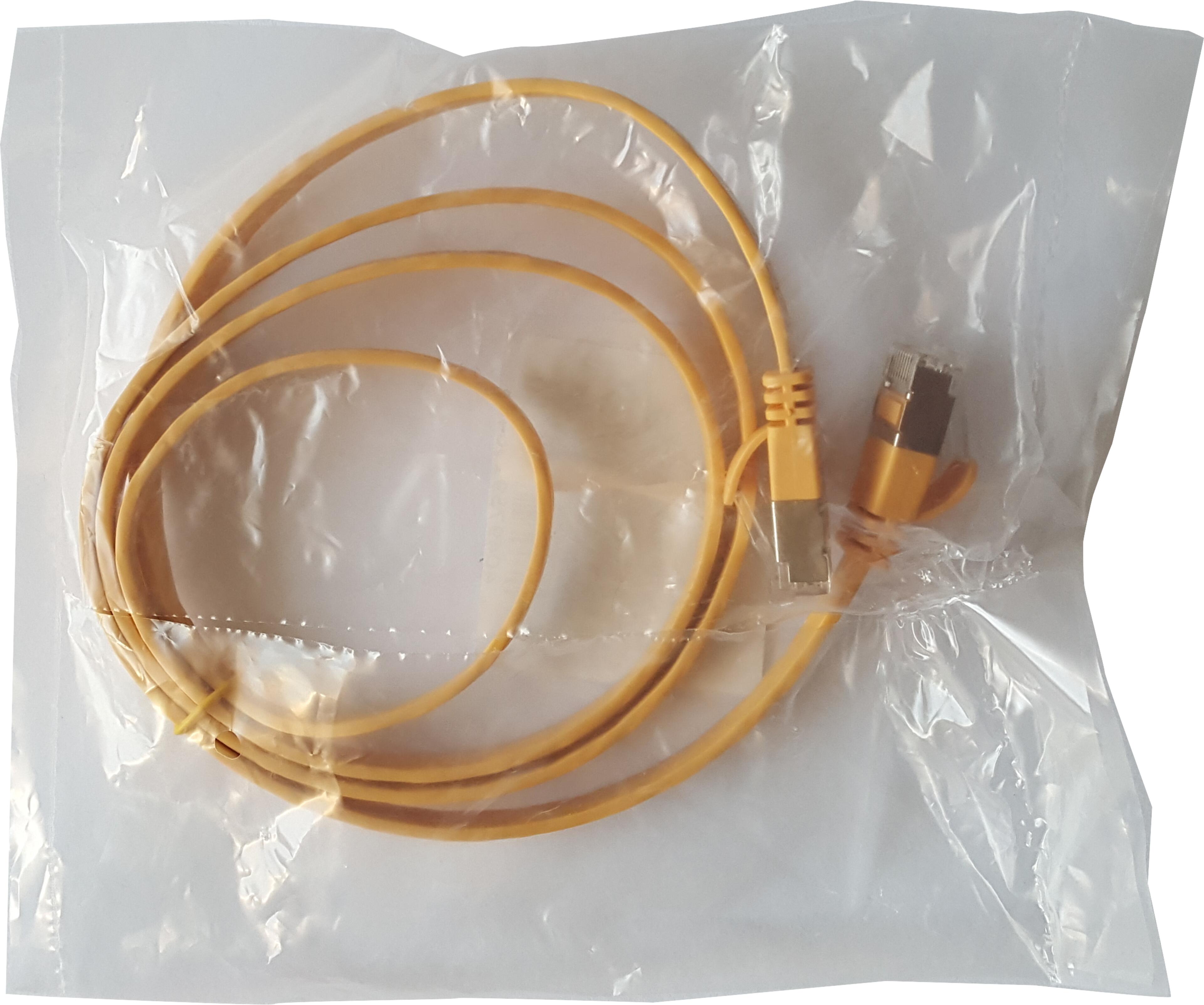 Patch Cable Flat RJ45 U/FTP Cat6a 0.25m