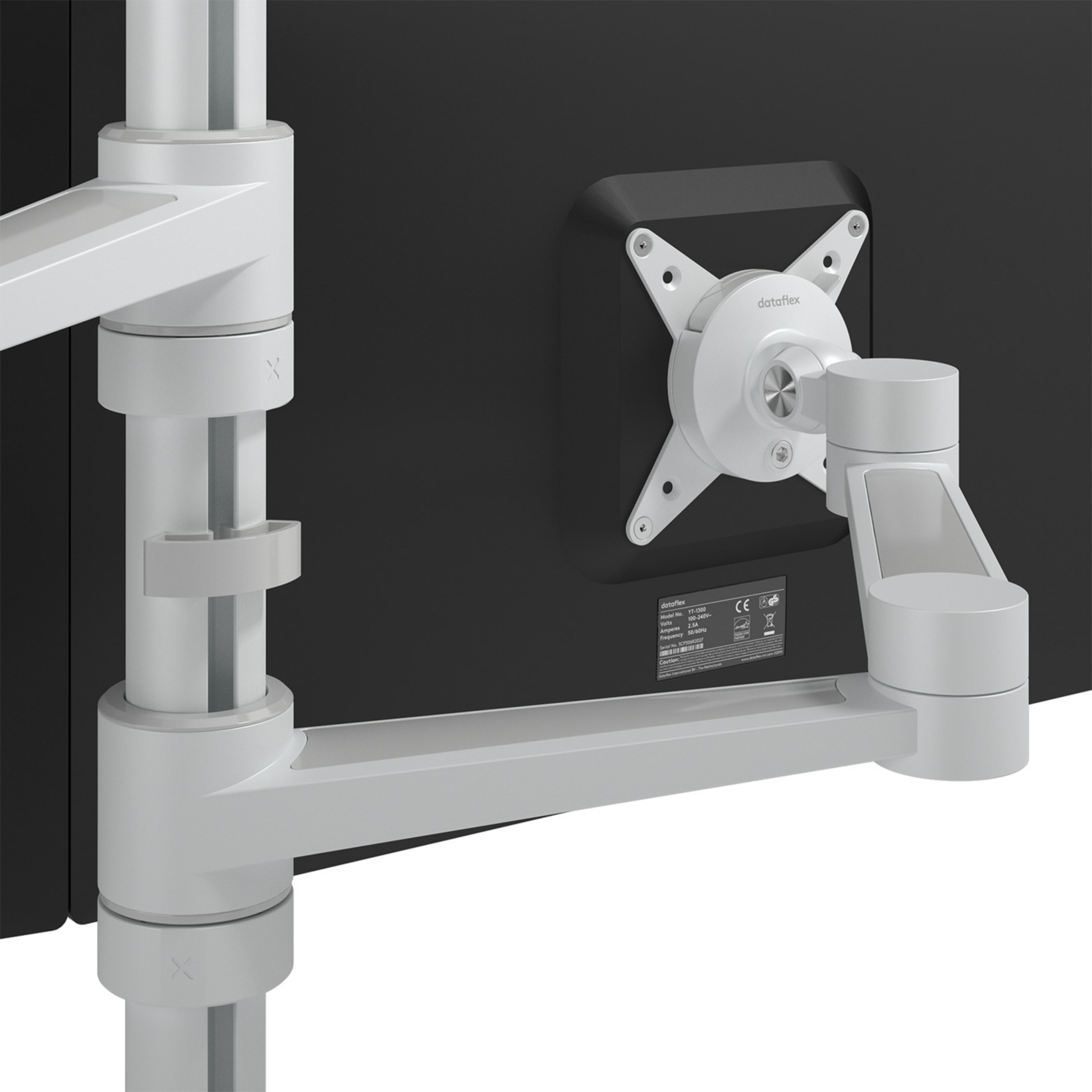 Dataflex Viewlite Dual Desk Mount White