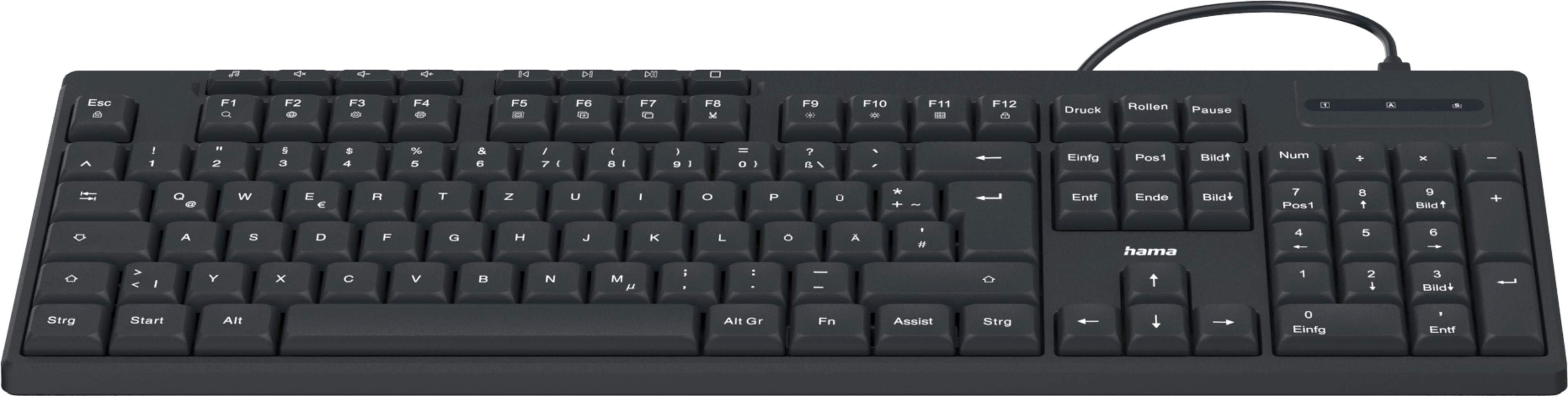 Hama CK-200 Tastatur schwarz
