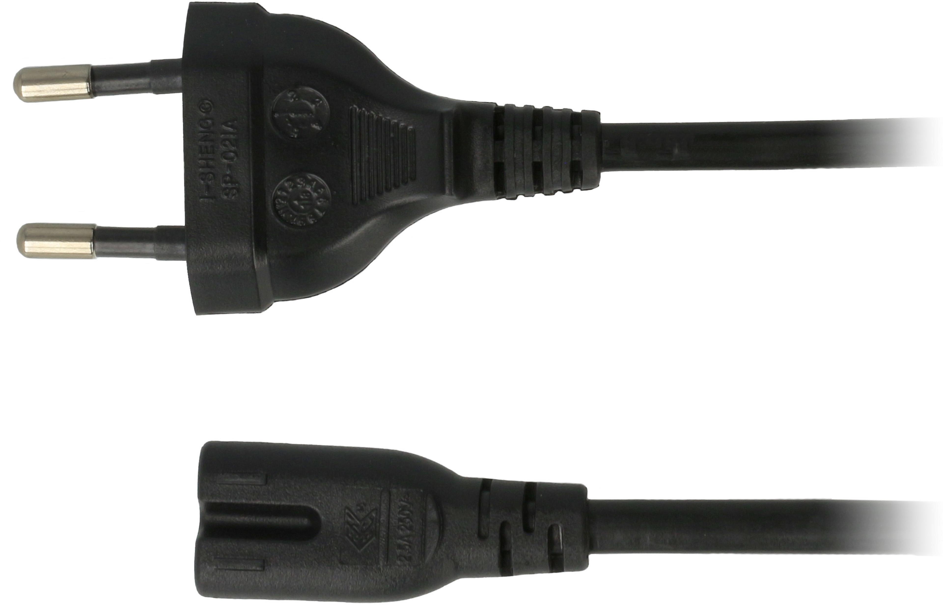 Power Cable Local/m - C7 2m Black