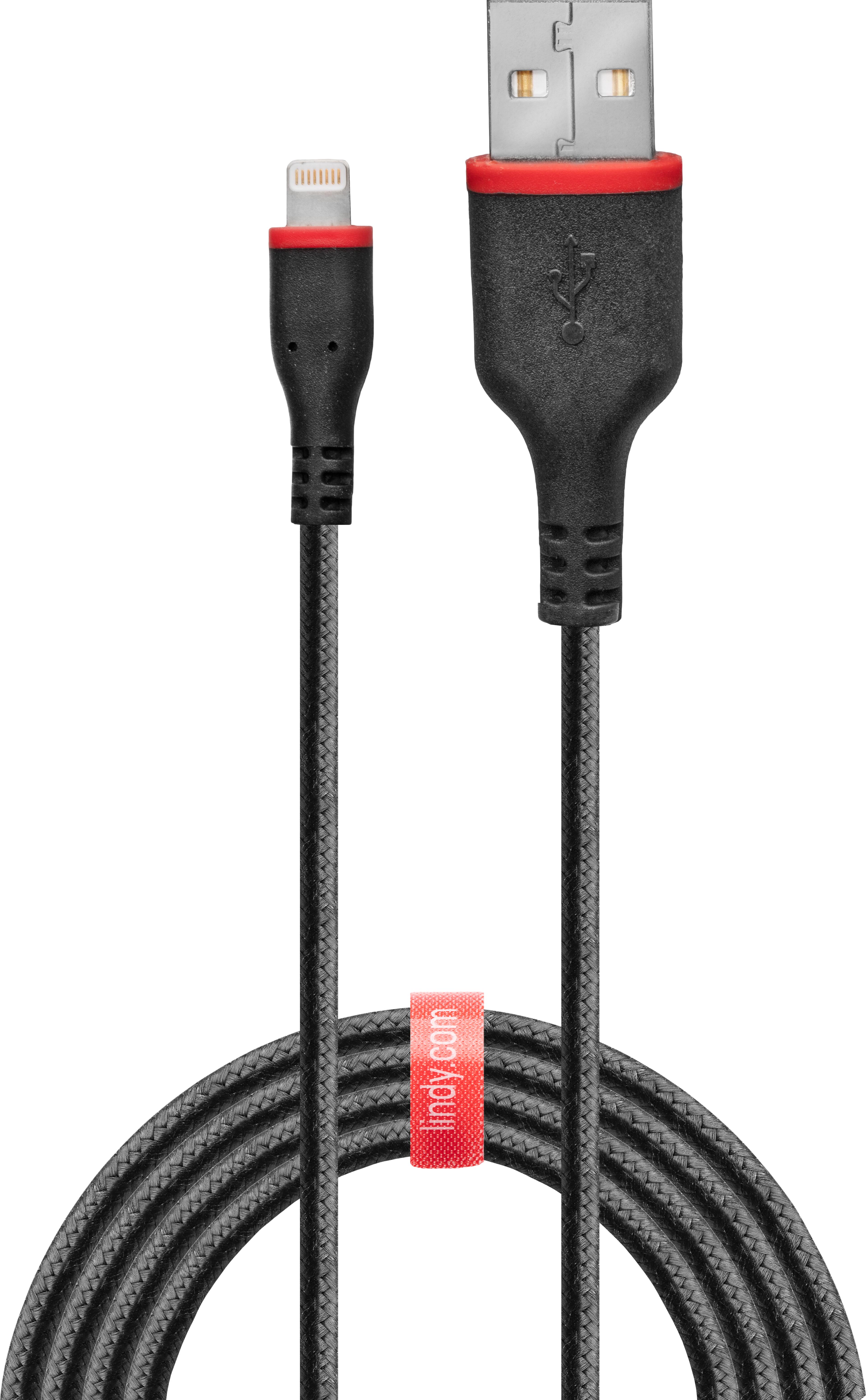 LINDY USB-A to Lightning Cable 1m