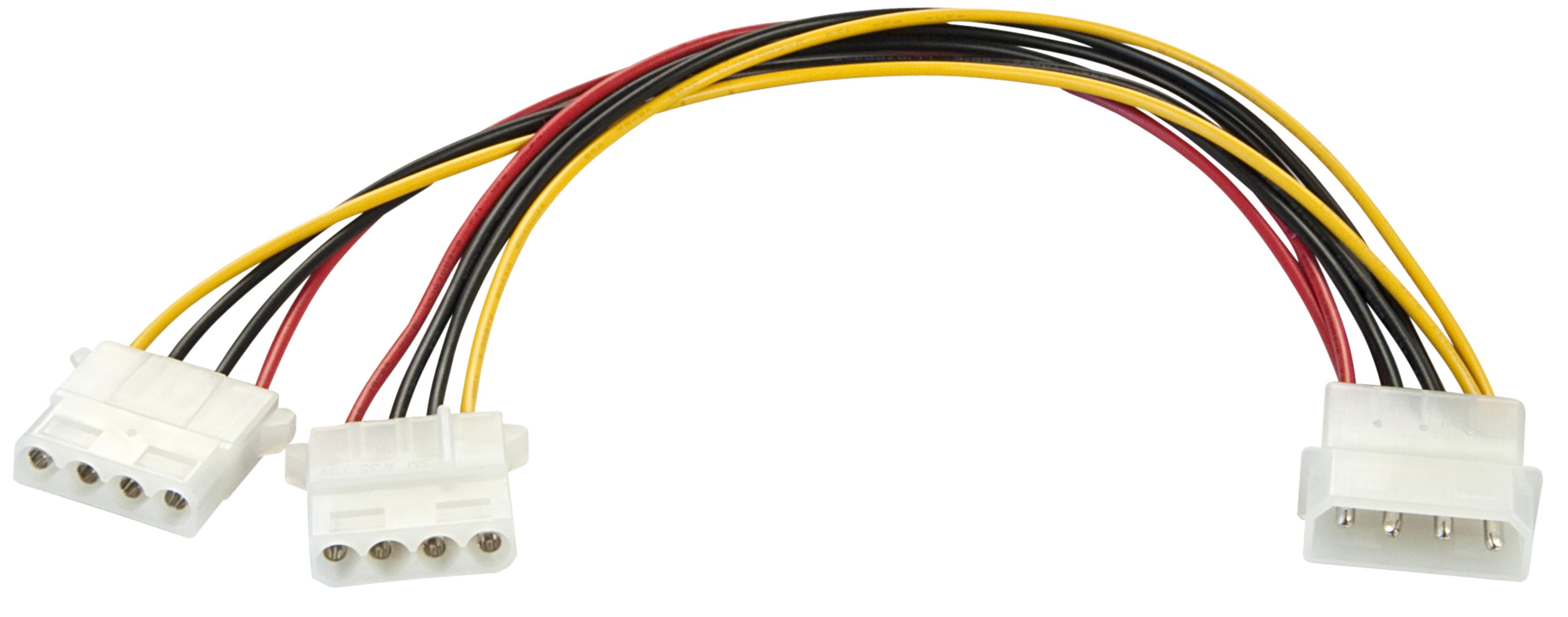 Power Adapter Y Cable 13.3cm/5.25" 0.25m