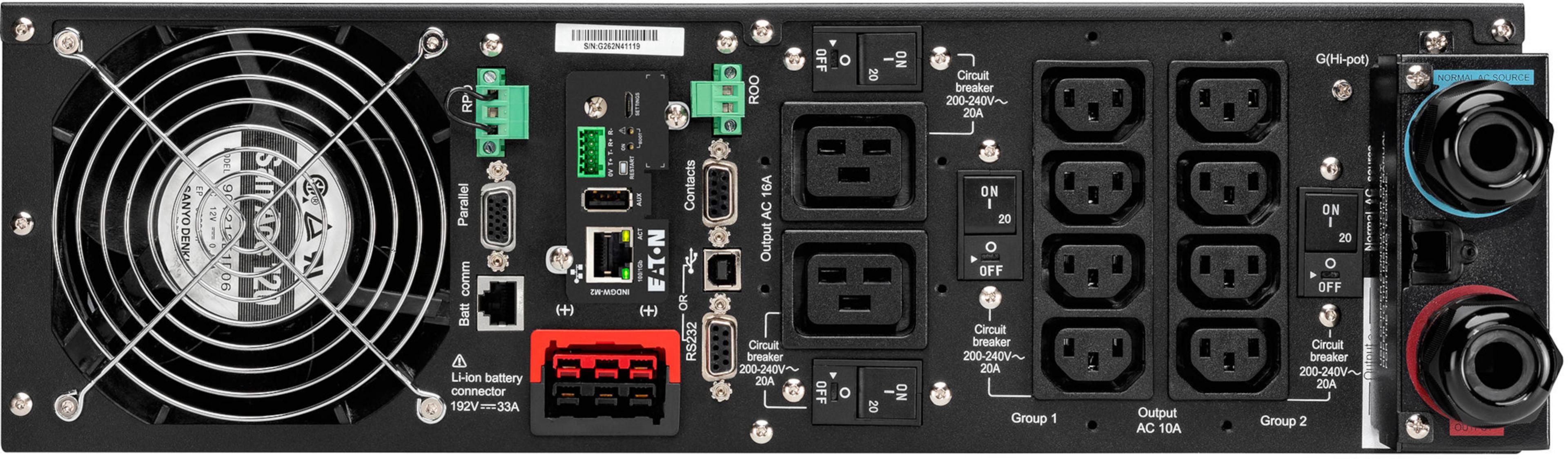 Eaton 9PX 6000 RT3U Net Li-ion UPS 230V