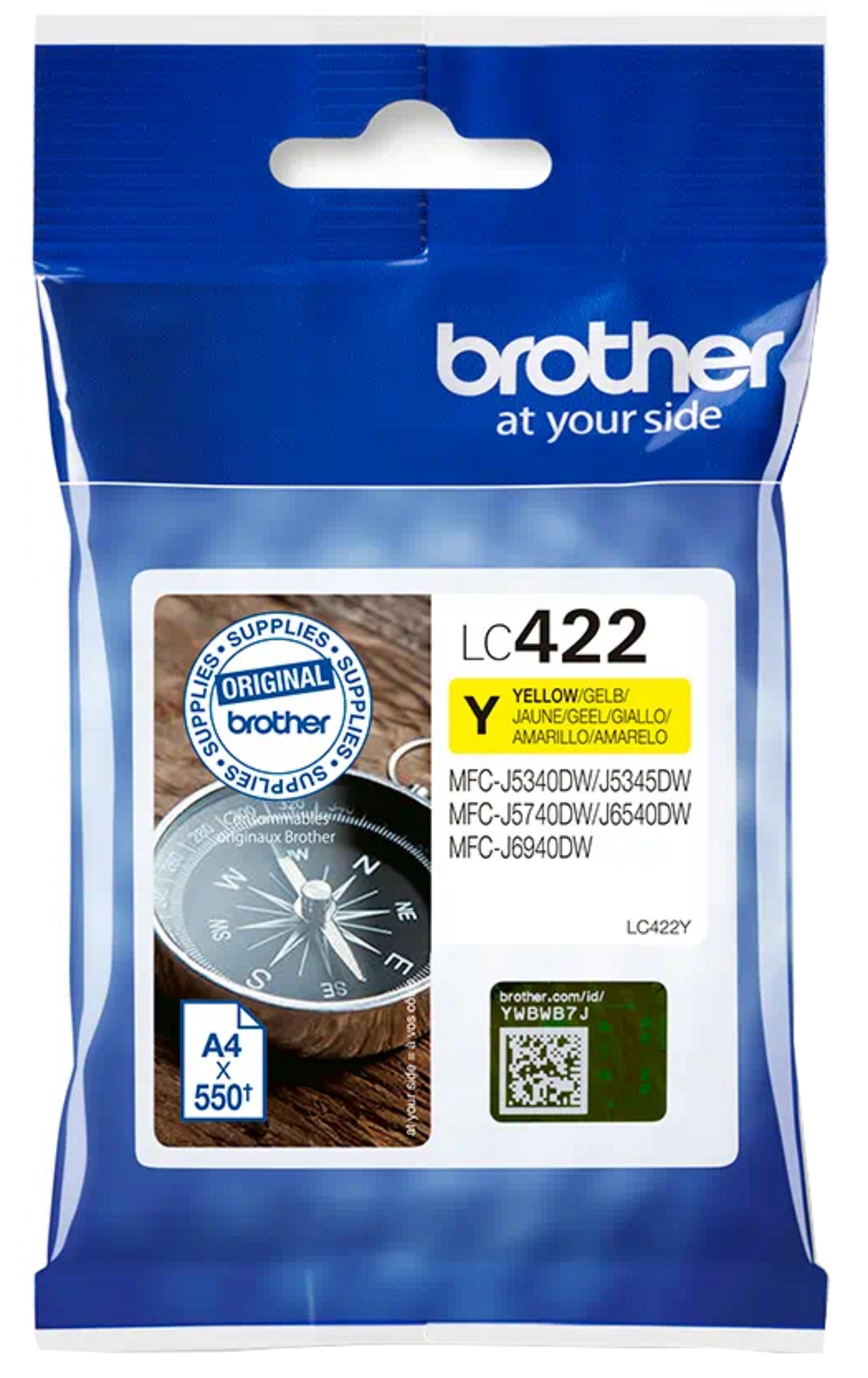 Brother LC-422Y Tinte gelb