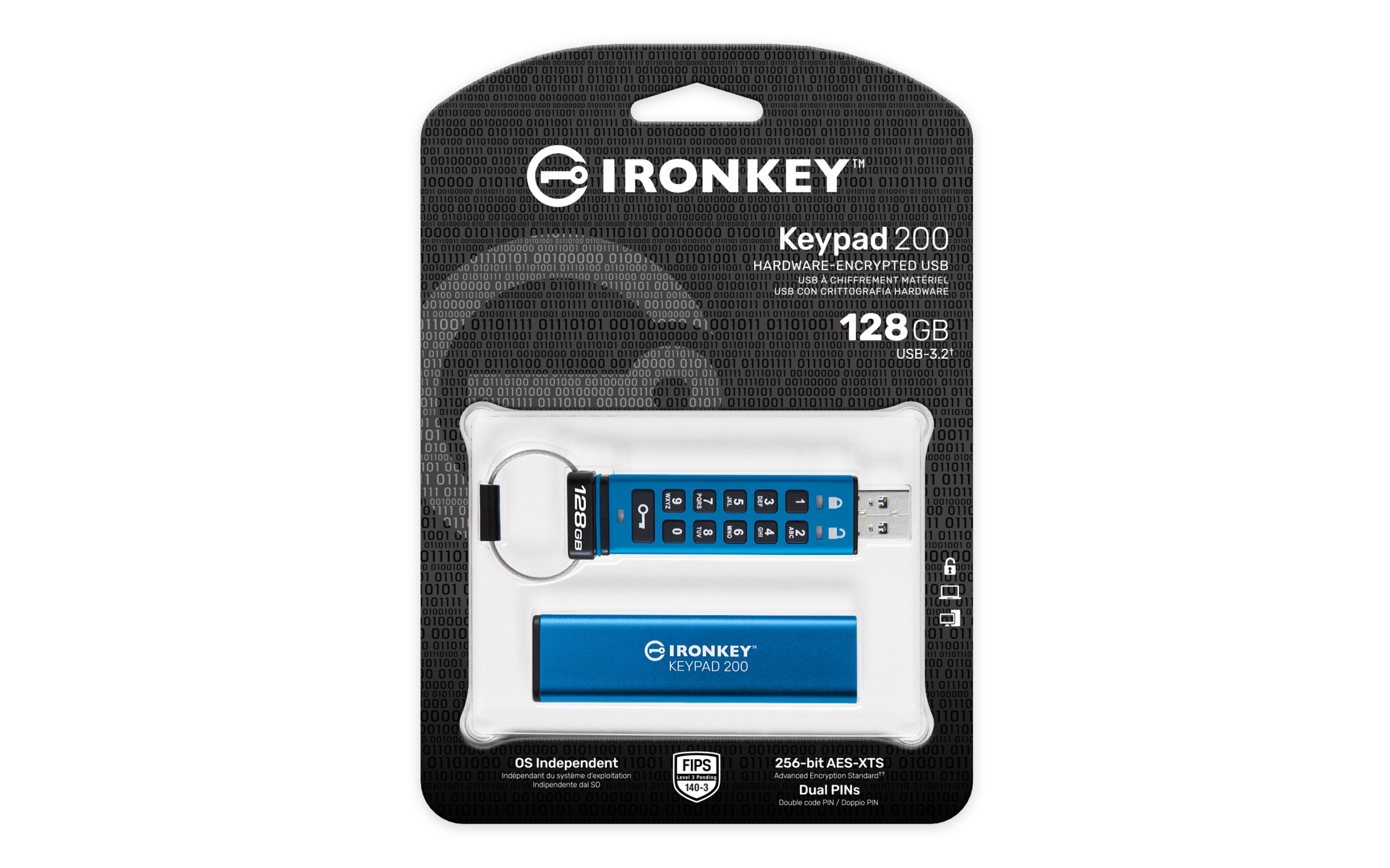 Kingston IronKey Keypad USB Stick 128GB