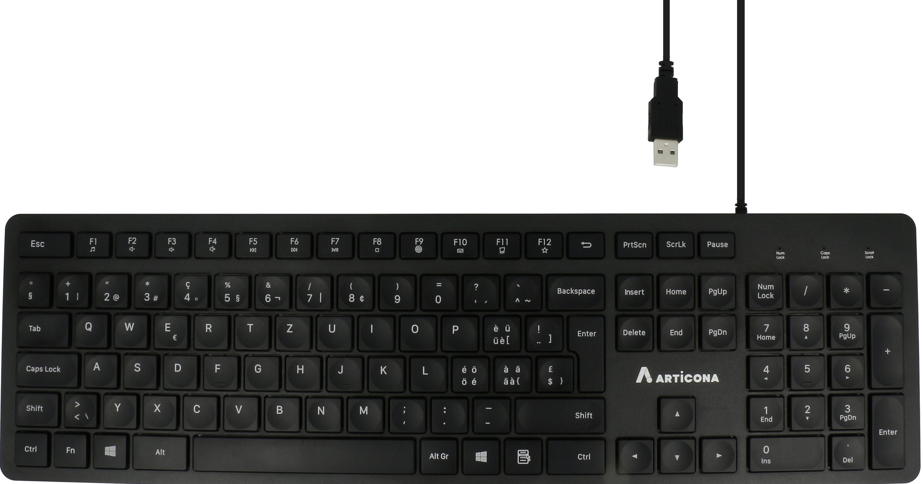 ARTICONA Wired Multimedia Keyboard