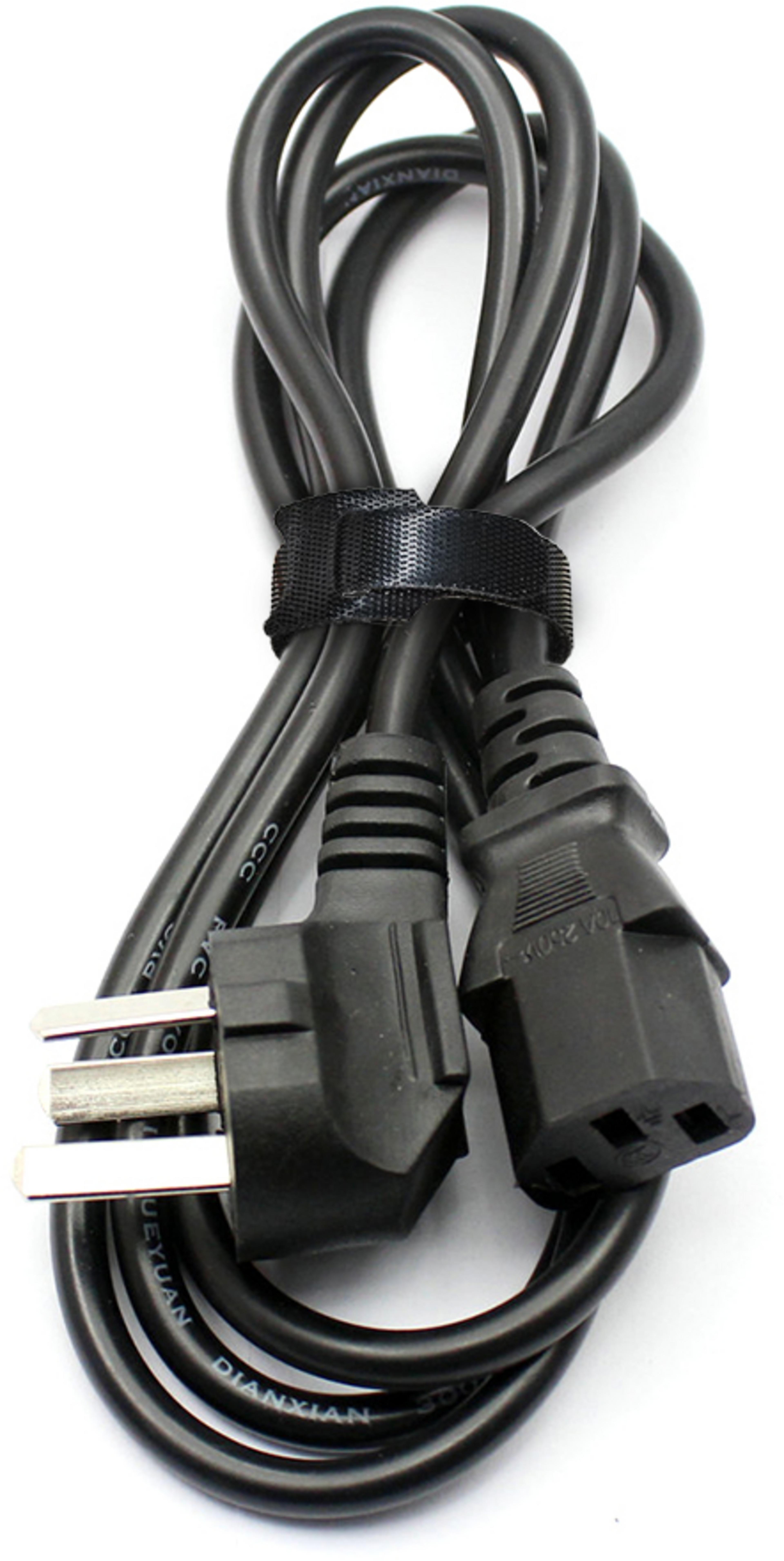 Hook-and-Loop Cable Ties 150mm Black 20x
