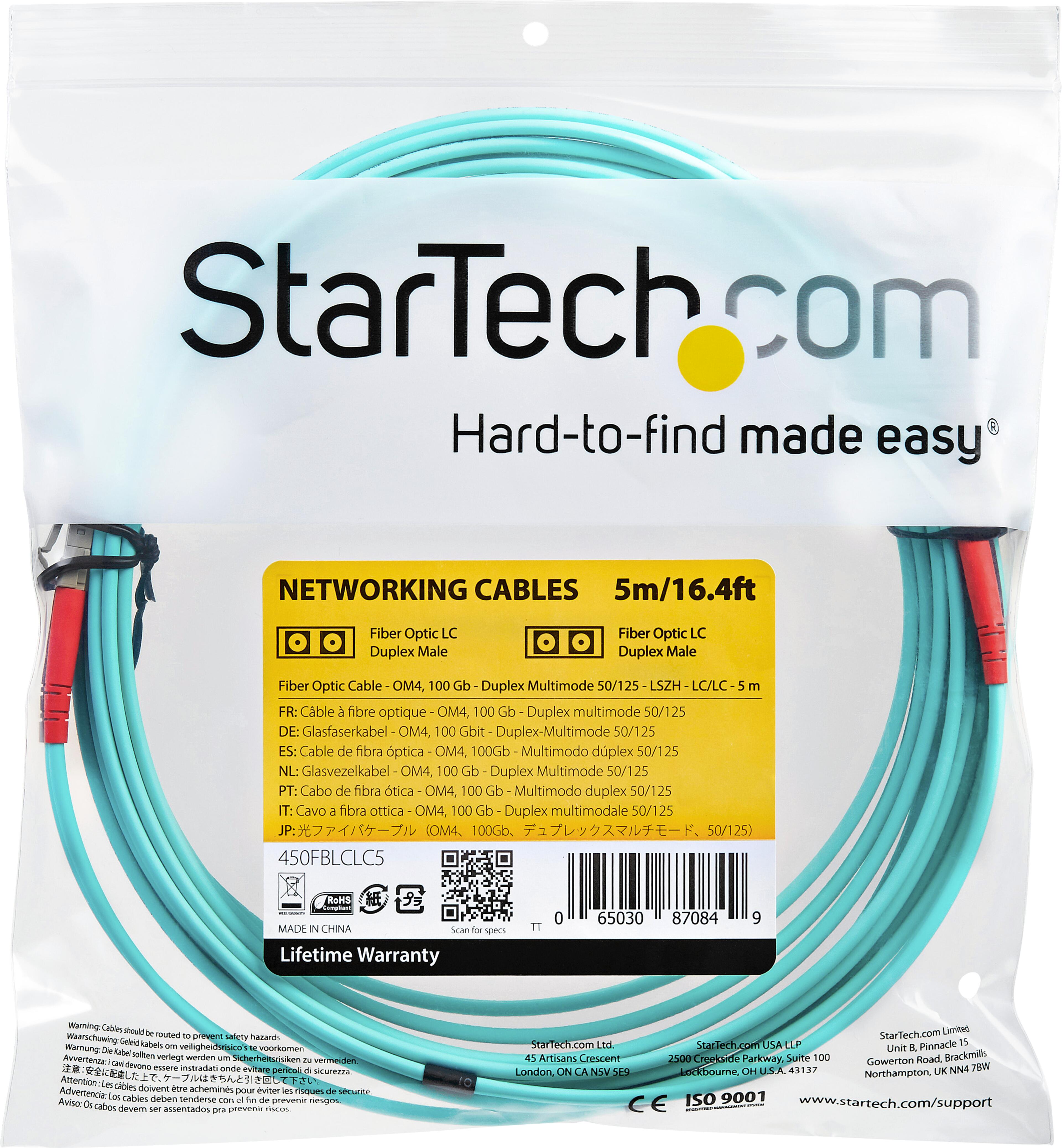 FO Duplex Patch Cable LC-LC 50µ 5m