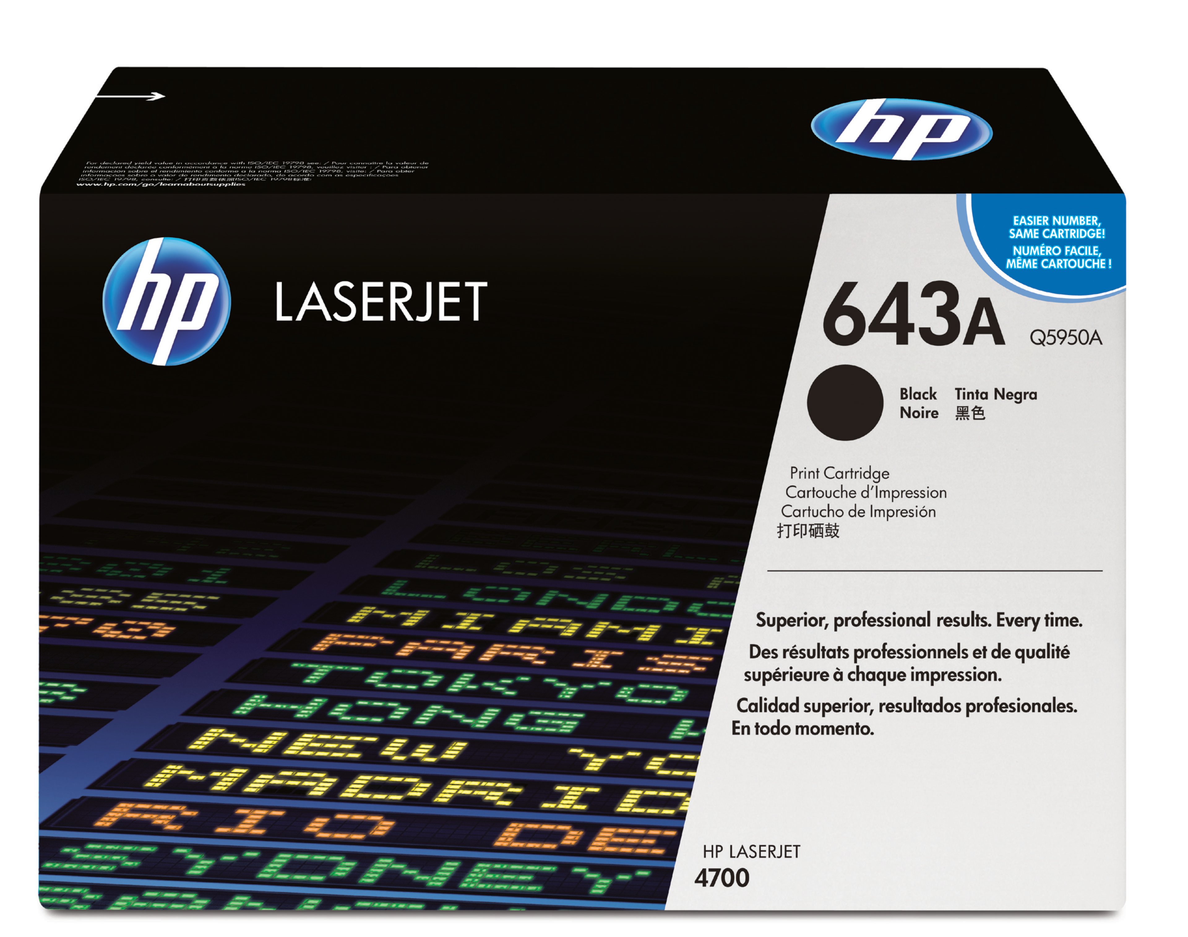 Toner HP 643A, noir