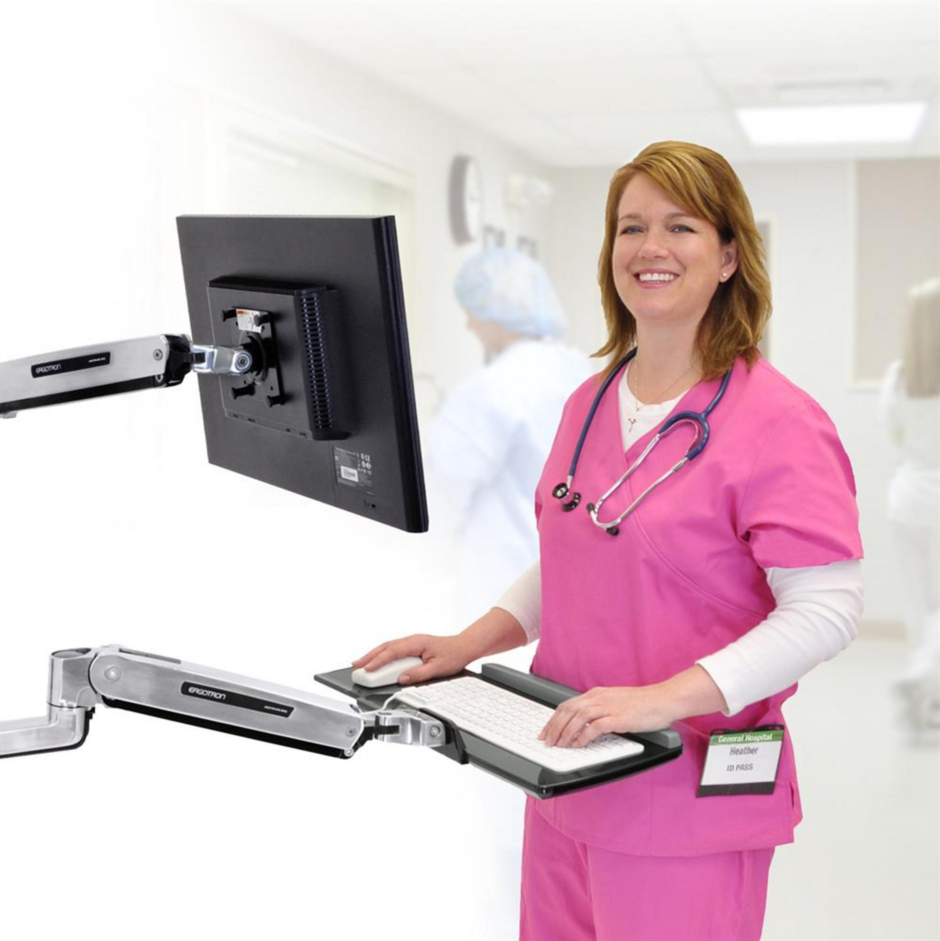 Station murale assis-debout Ergotron LX