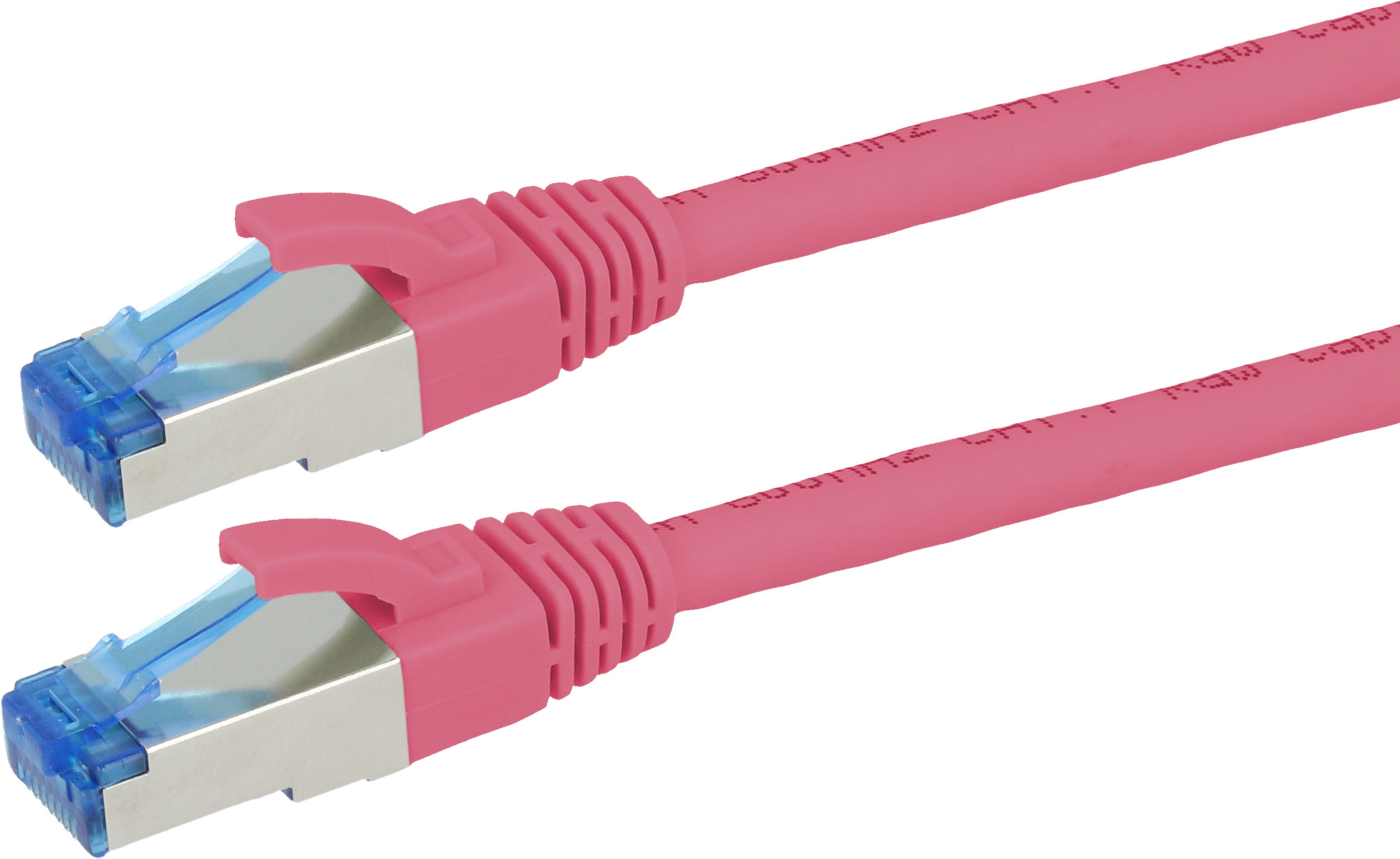 Patch Cable RJ45 S/FTP Cat6a 2m Magenta