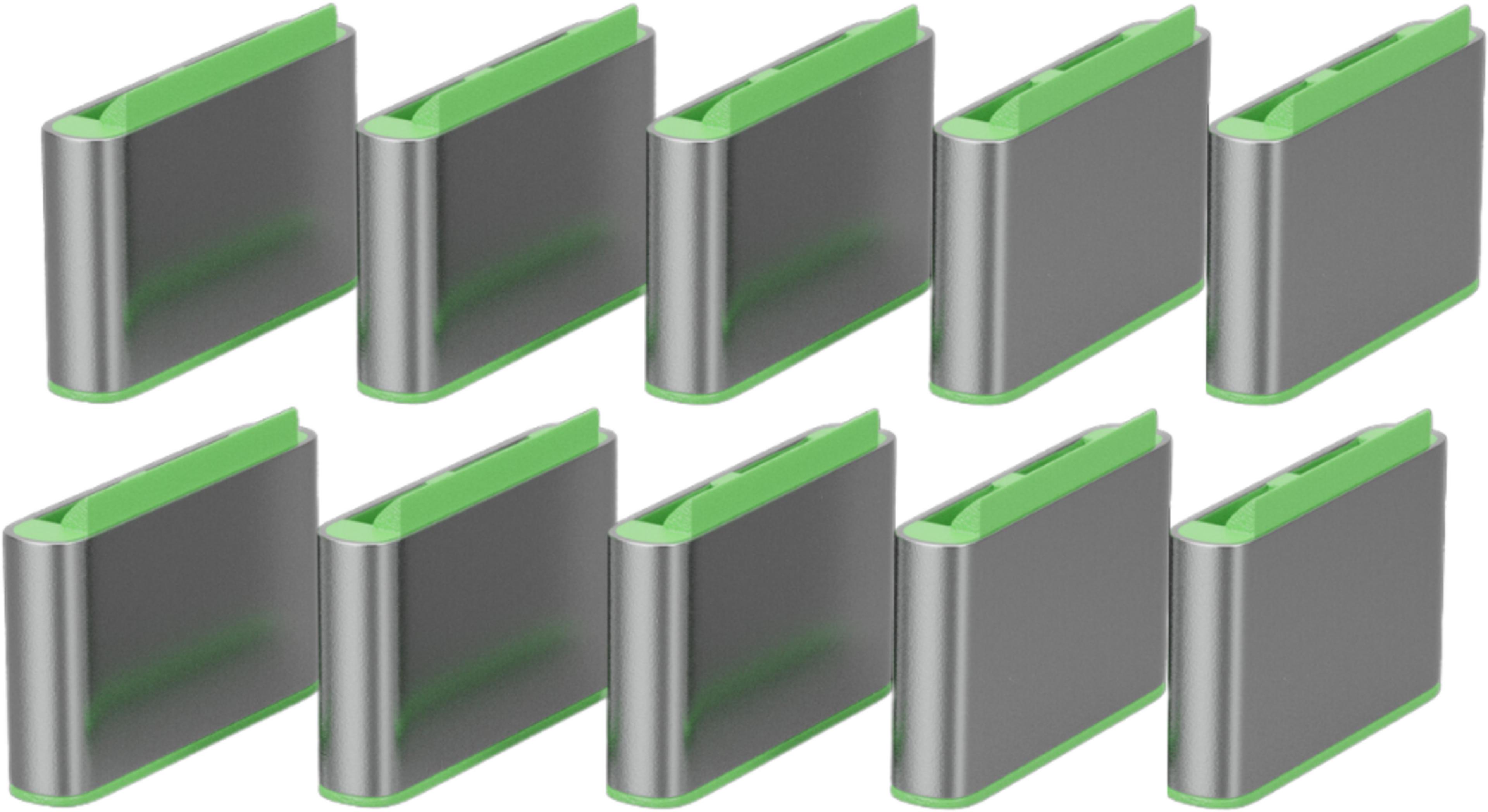 LINDY USB-C Port Blocker 10x Green
