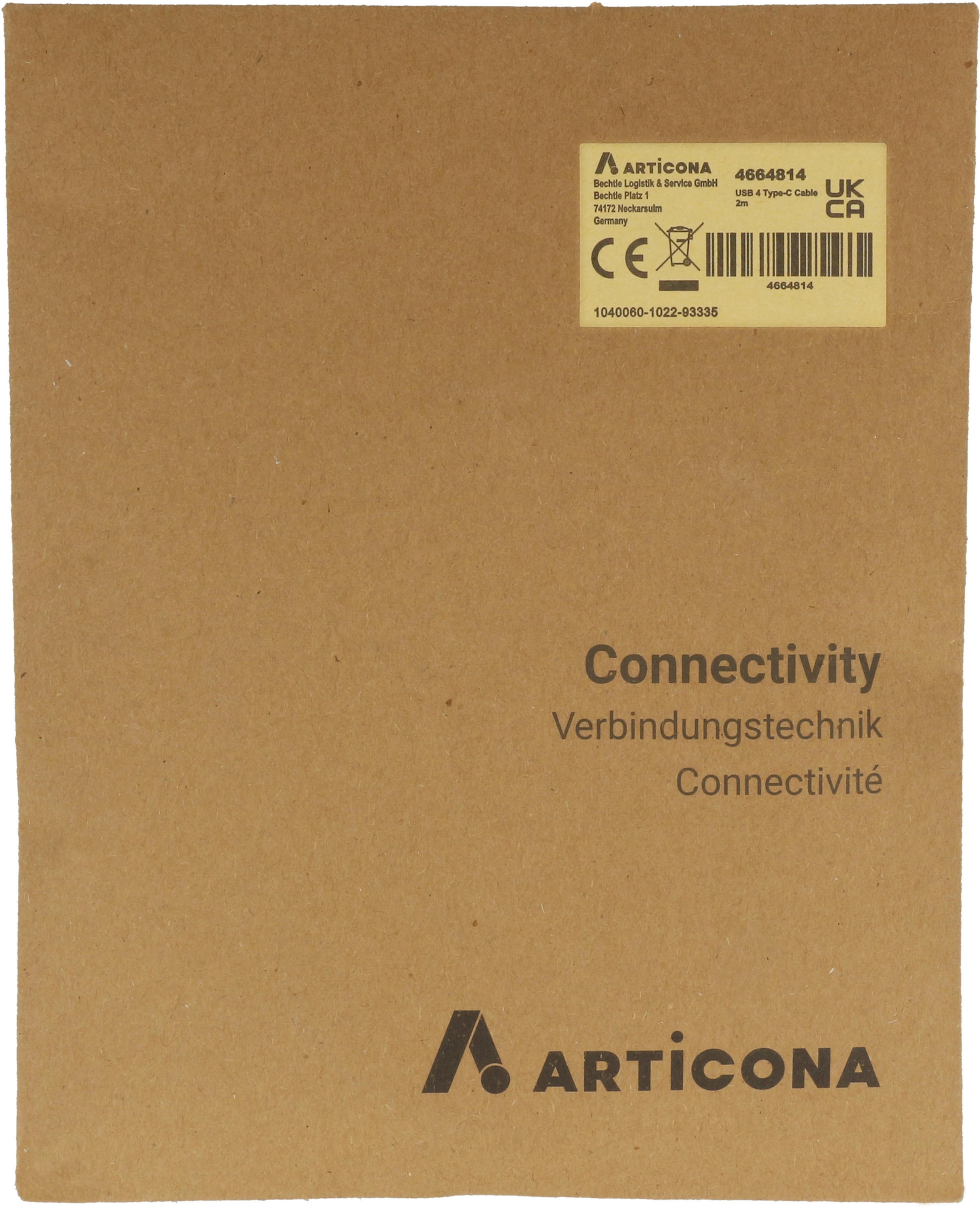 Câble ARTICONA USB4 type C, 1,5 m