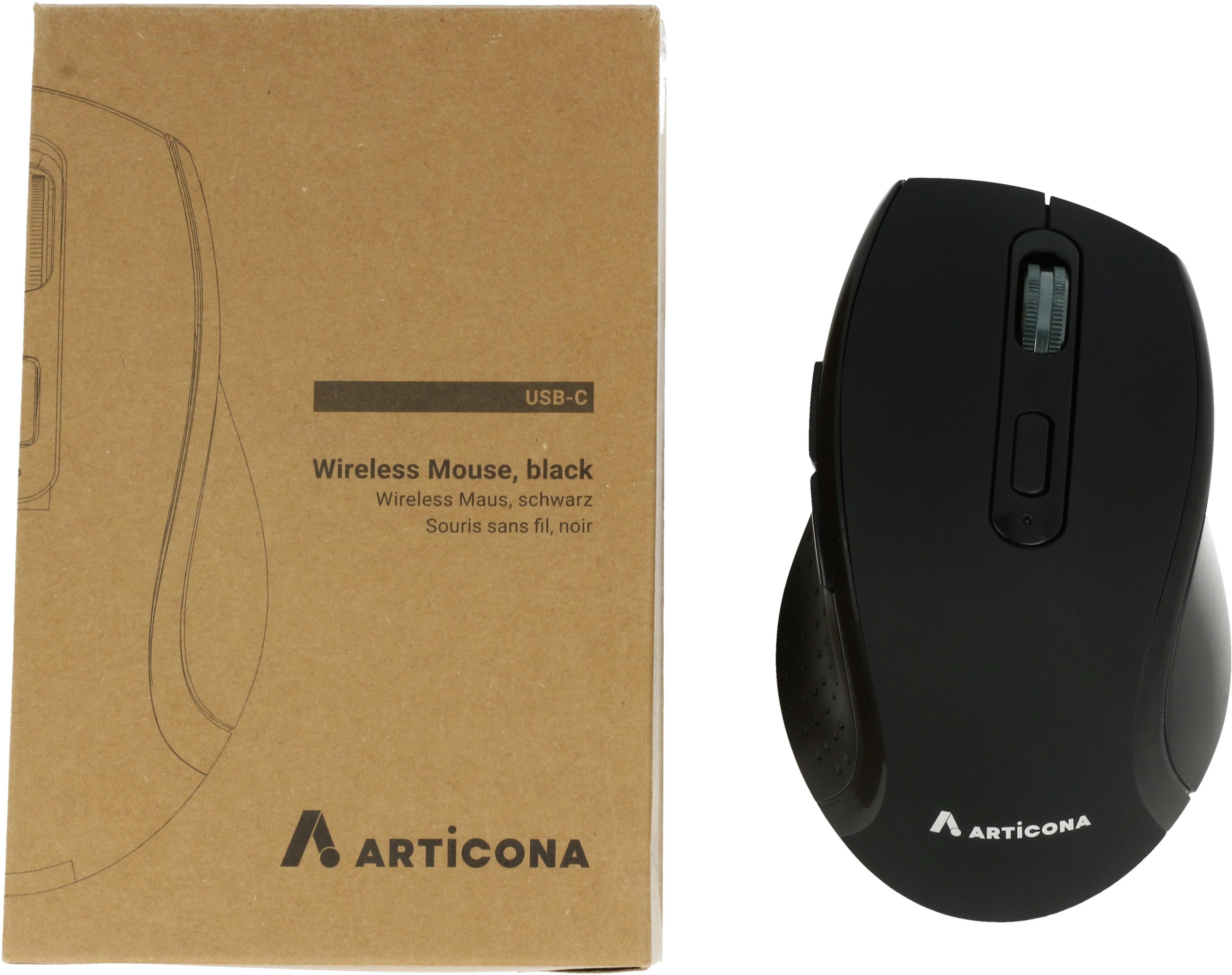 ARTICONA Wireless USB C Mouse Black