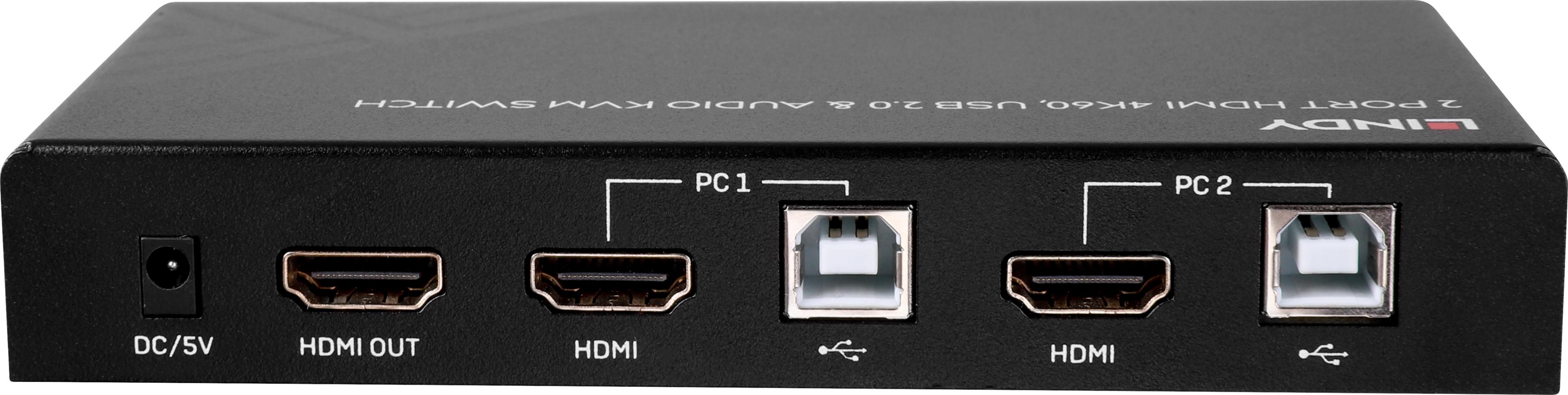 Switch KVM LINDY 2 ports HDMI