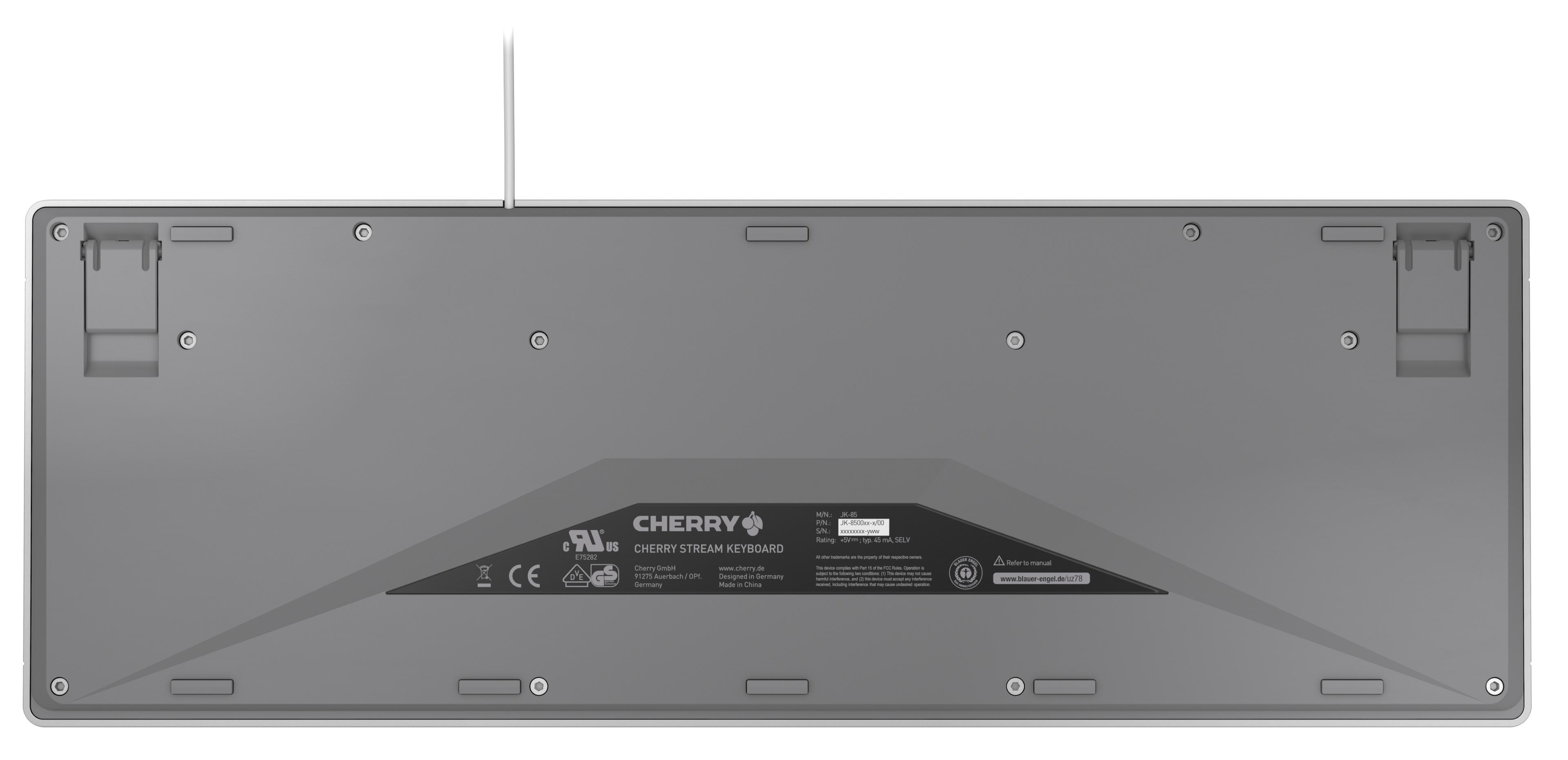 CHERRY STREAM KEYBOARD White Grey