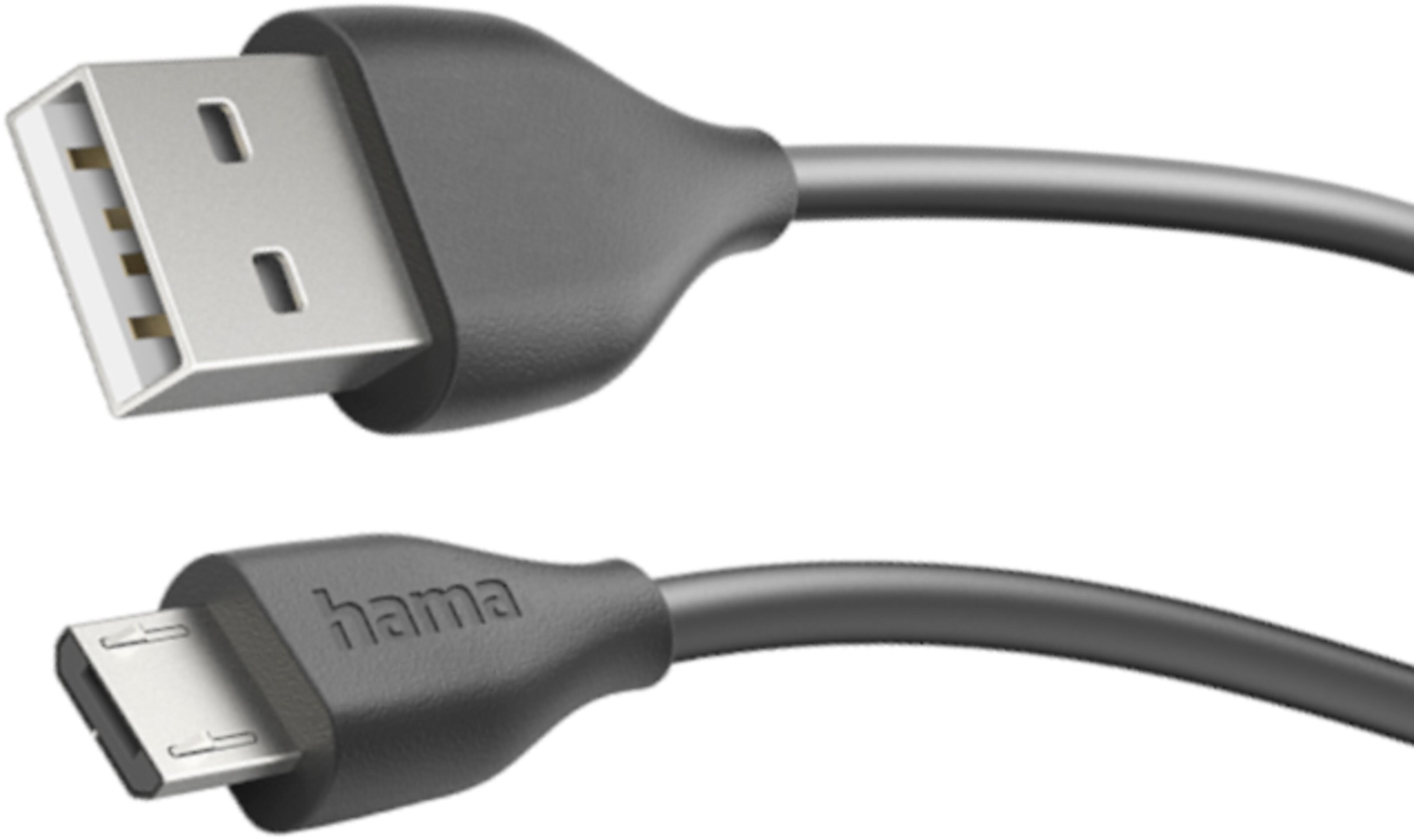 Hama USB Typ A - Micro-B Kabel 3 m