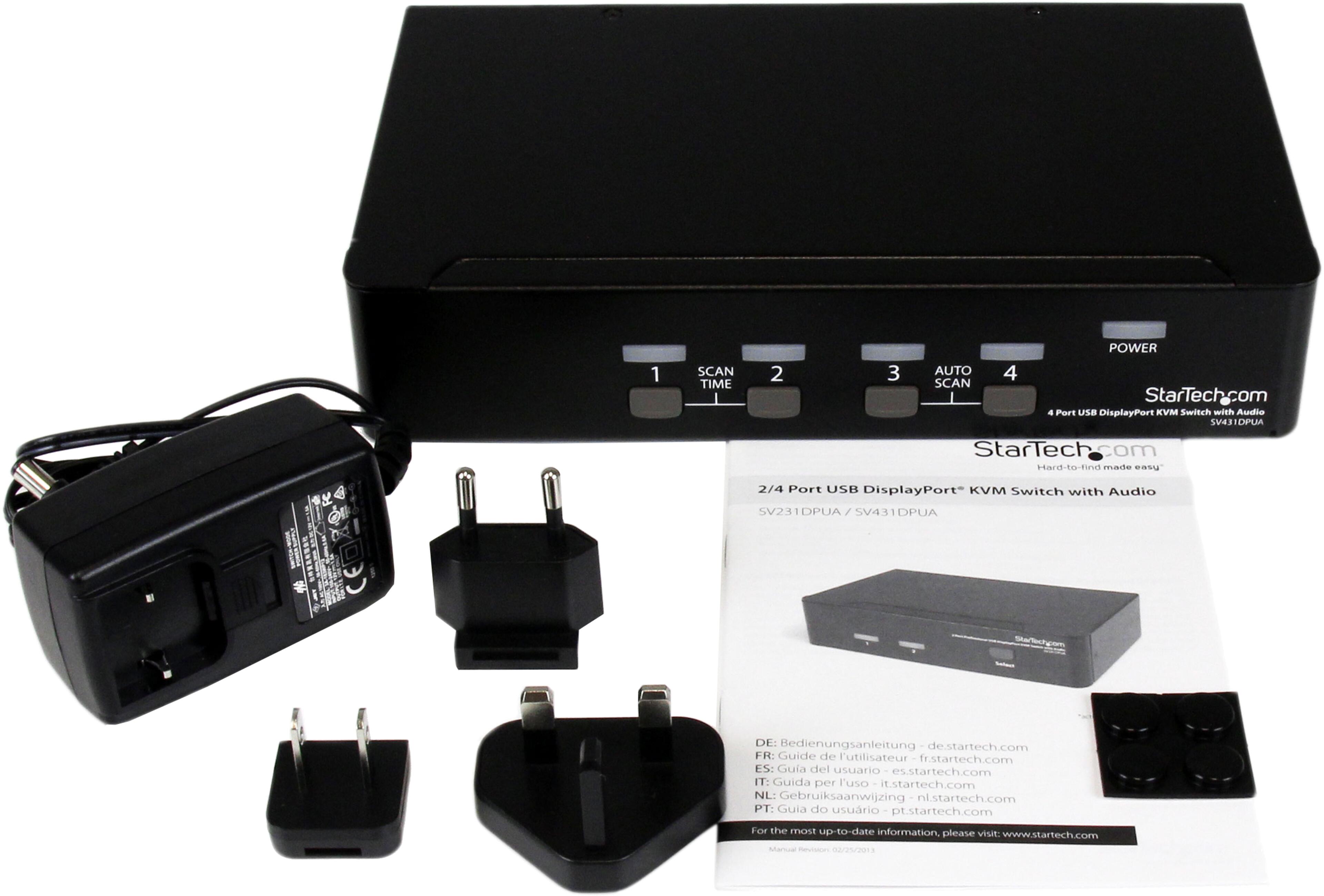 StarTech KVM Switch 4-port DisplayPort