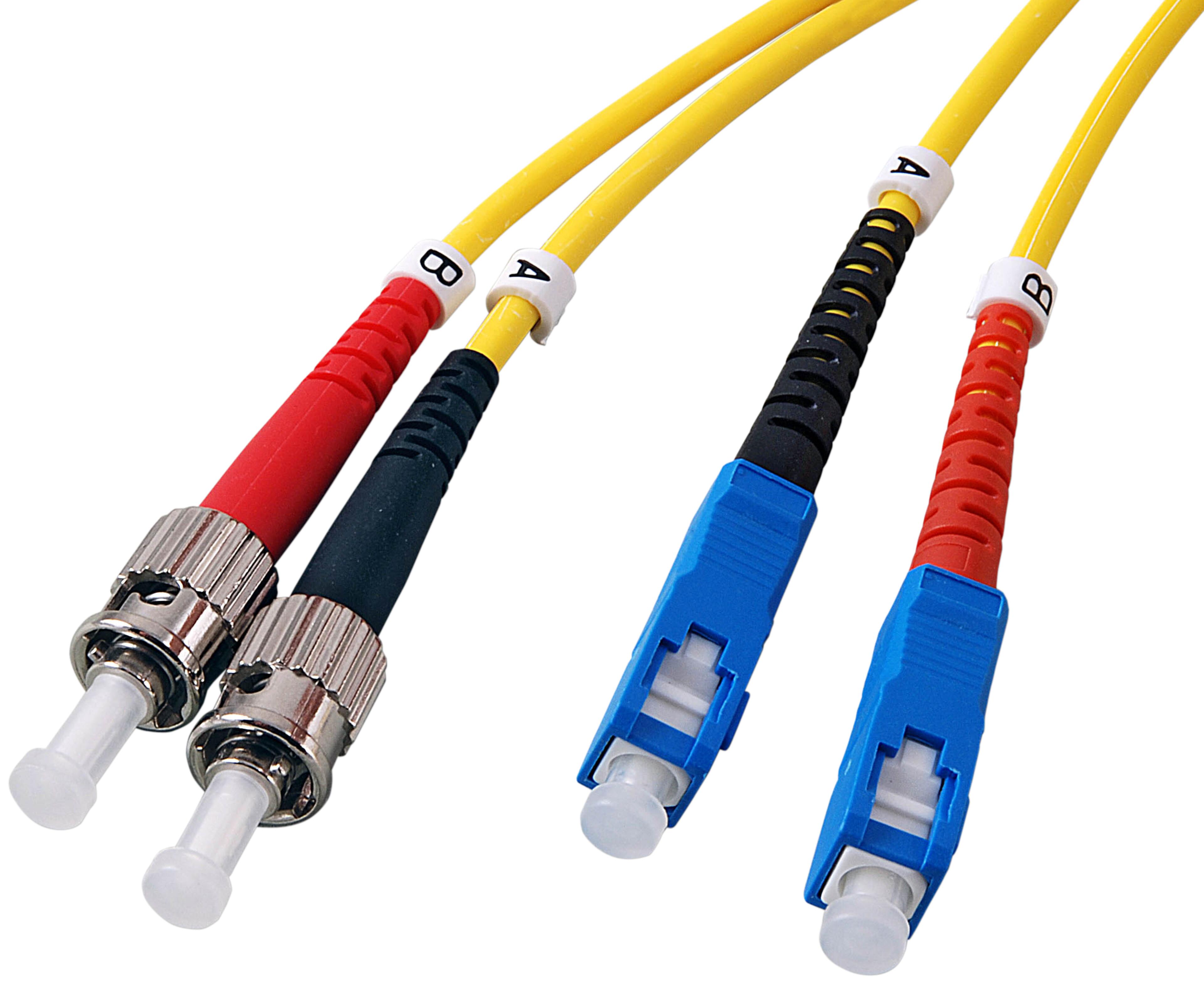 Câble patch FO duplex SC-ST 2 m, 9/125µ