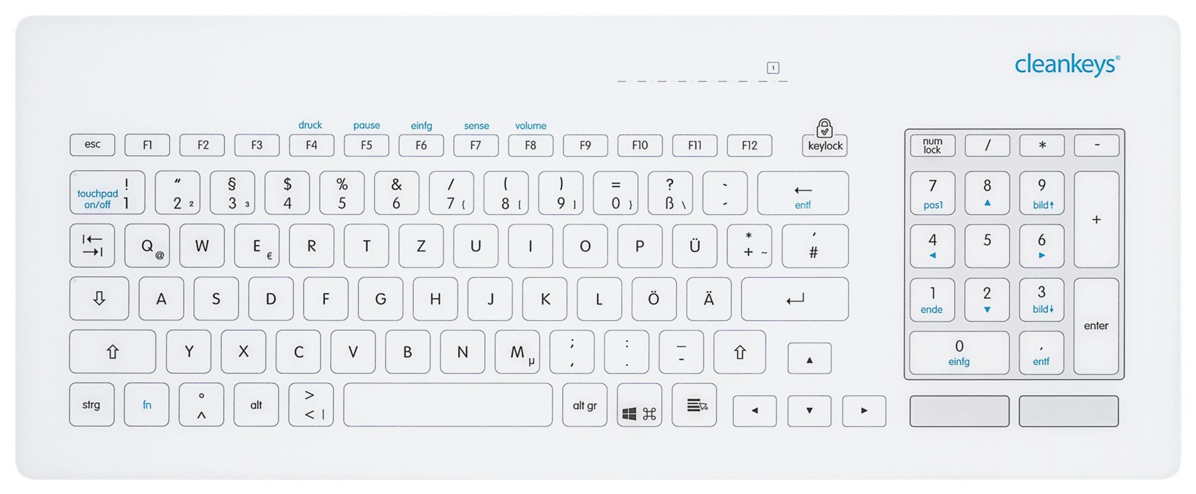 GETT Cleankeys CK5 Glass Keyboard