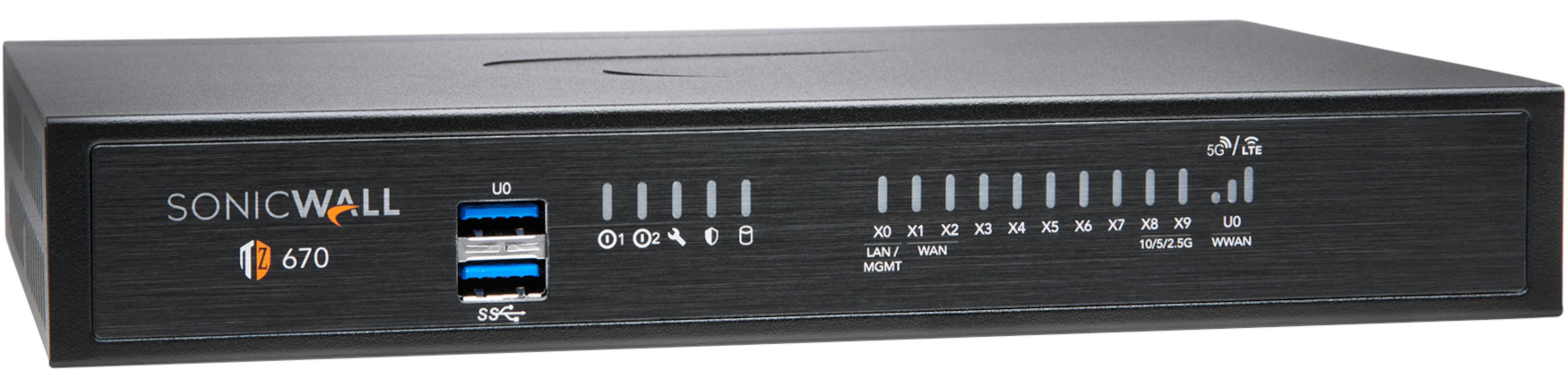SonicWall TZ670 SU+ EE Appliance 2Y