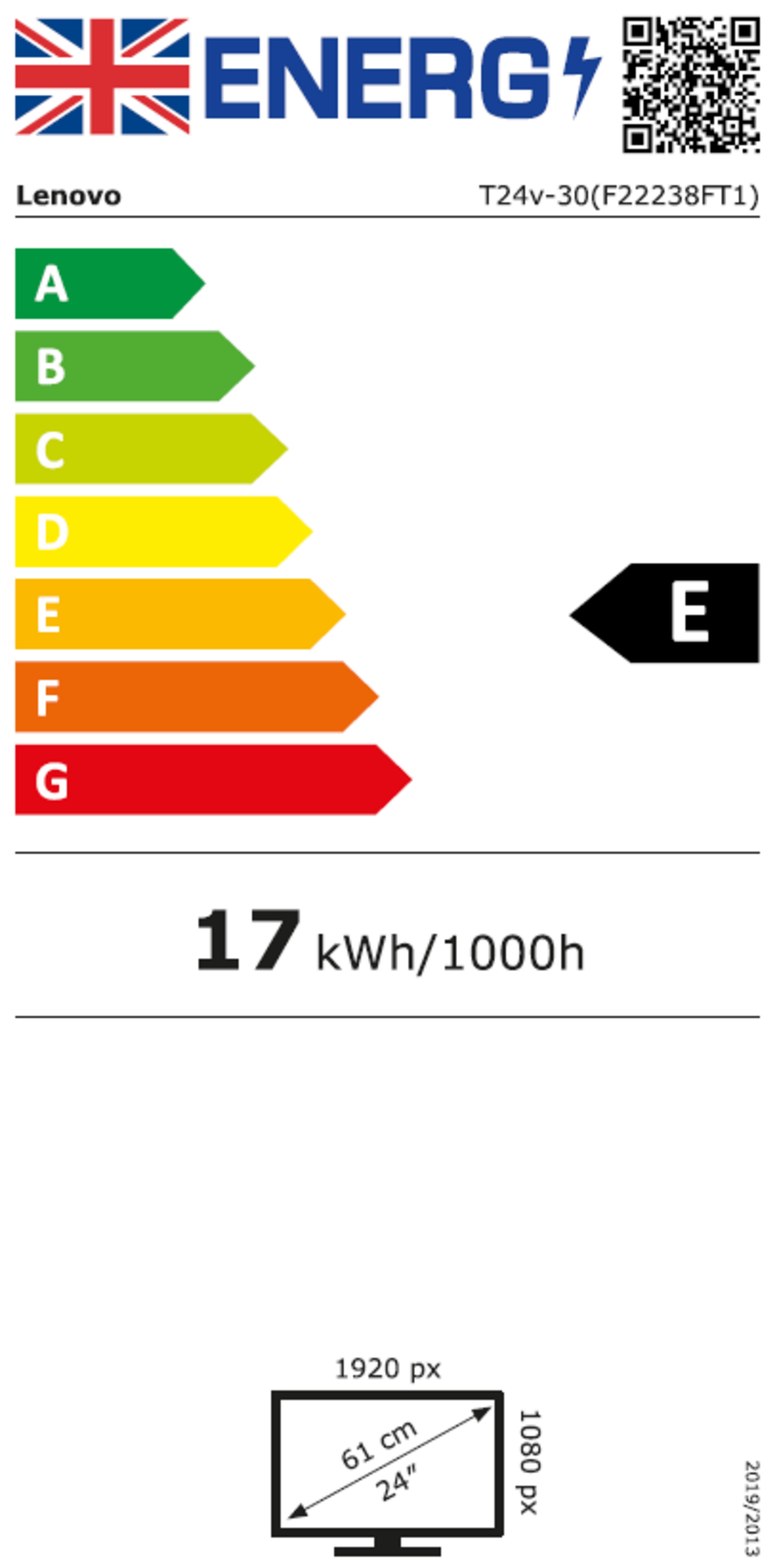 Lenovo ThinkVision T24v-30 Monitor