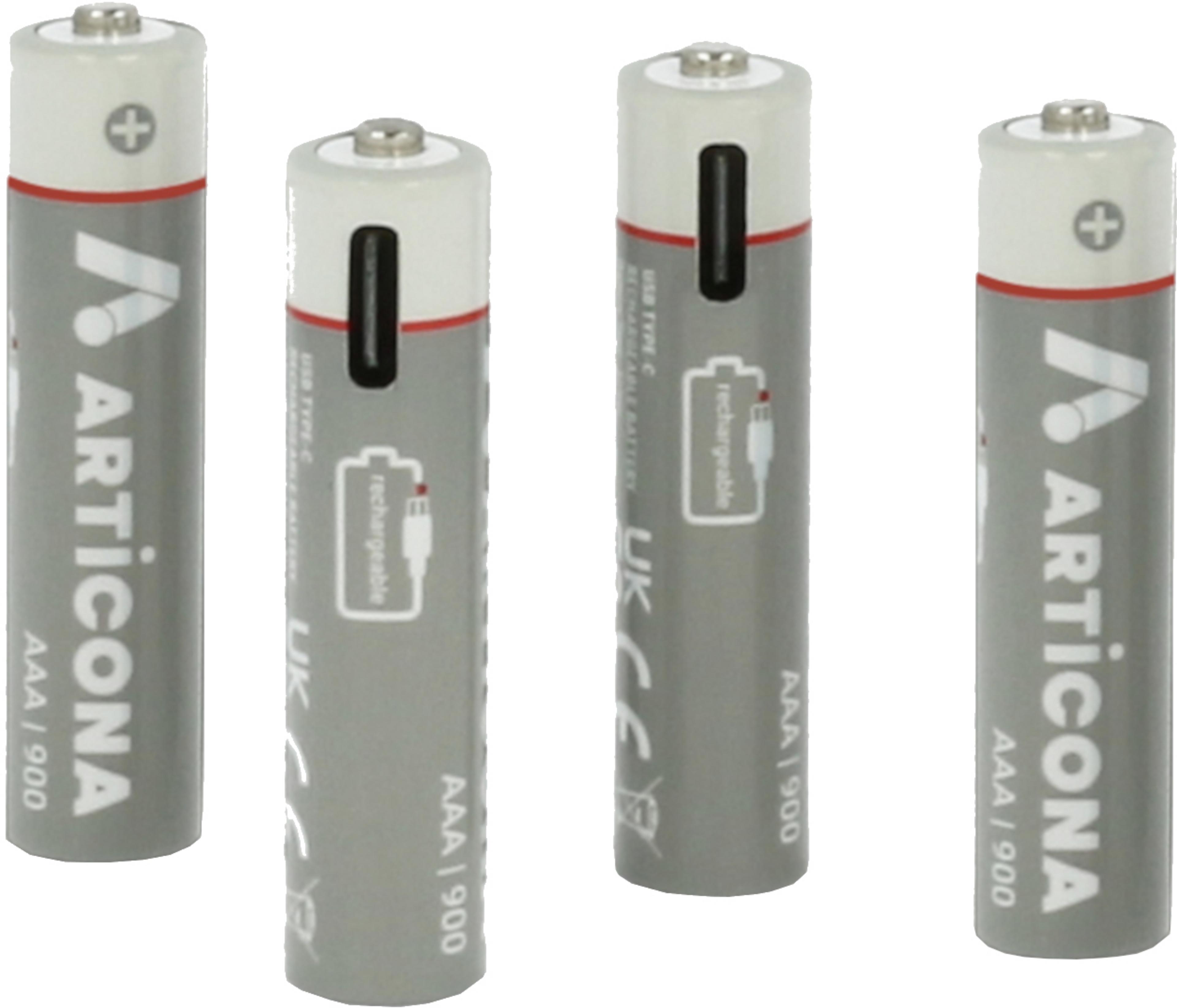 ARTICONA AAA Battery USB Type-C 4 pcs