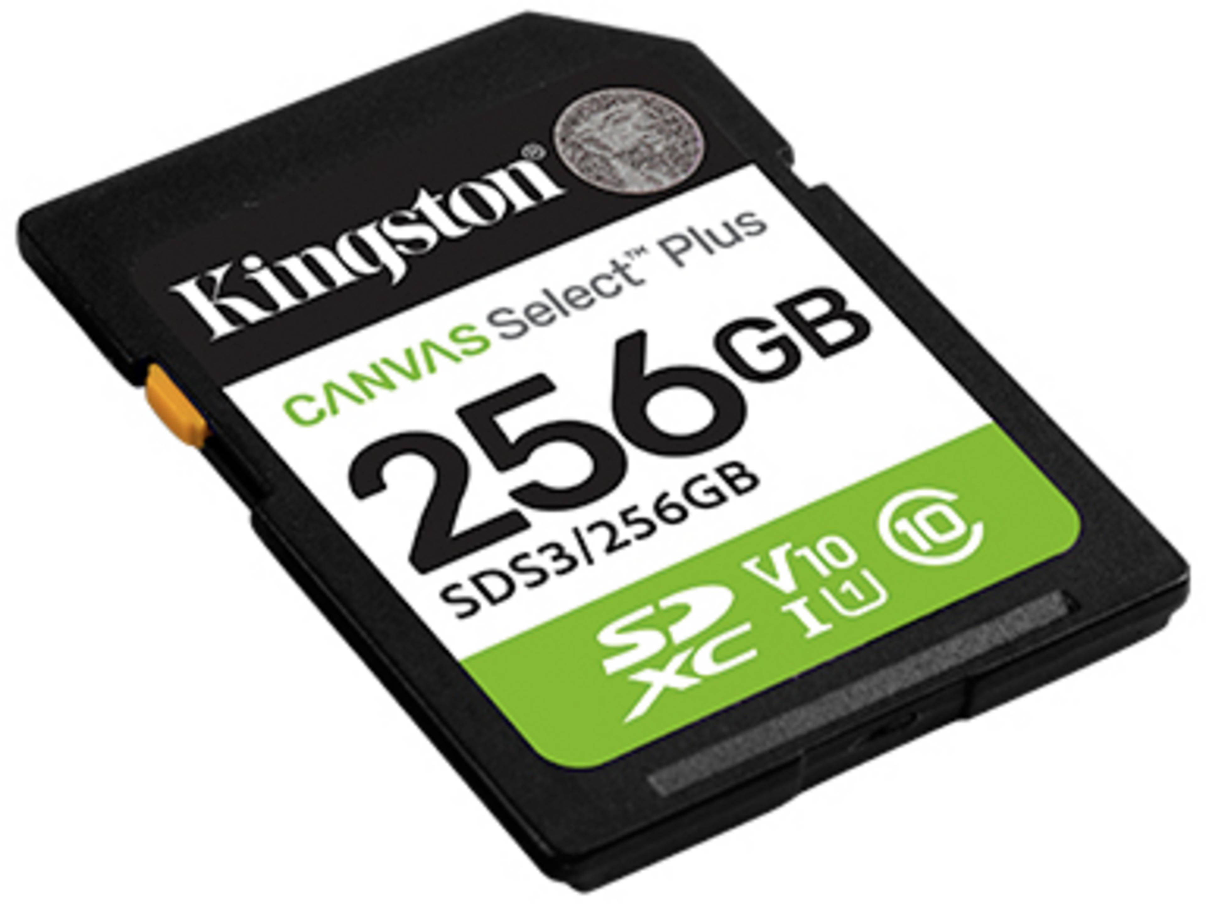 Carte SD 256 Go Kingston Canvas Select P
