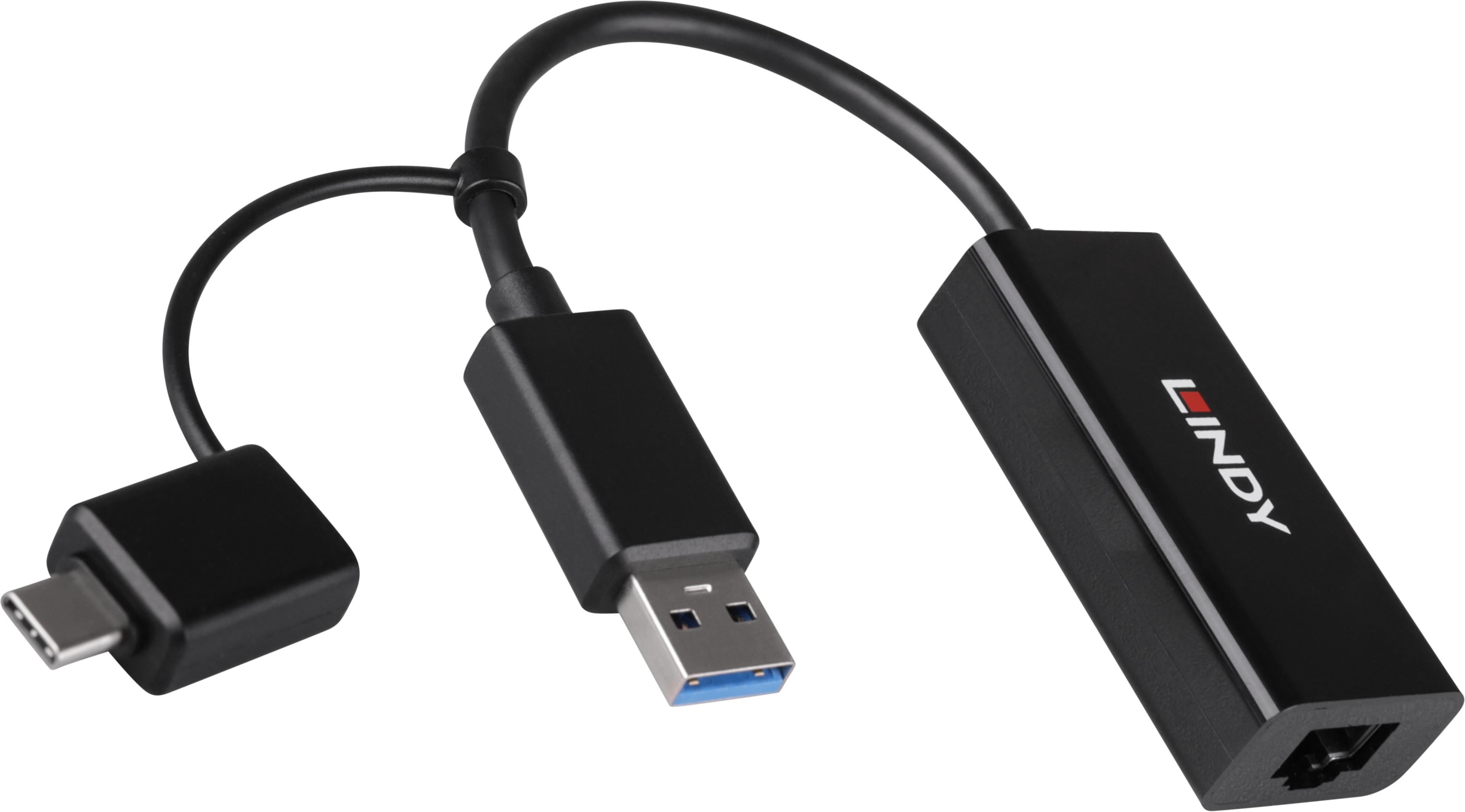 Adaptér USB 3.0 typ C/A Gigabit Ethernet